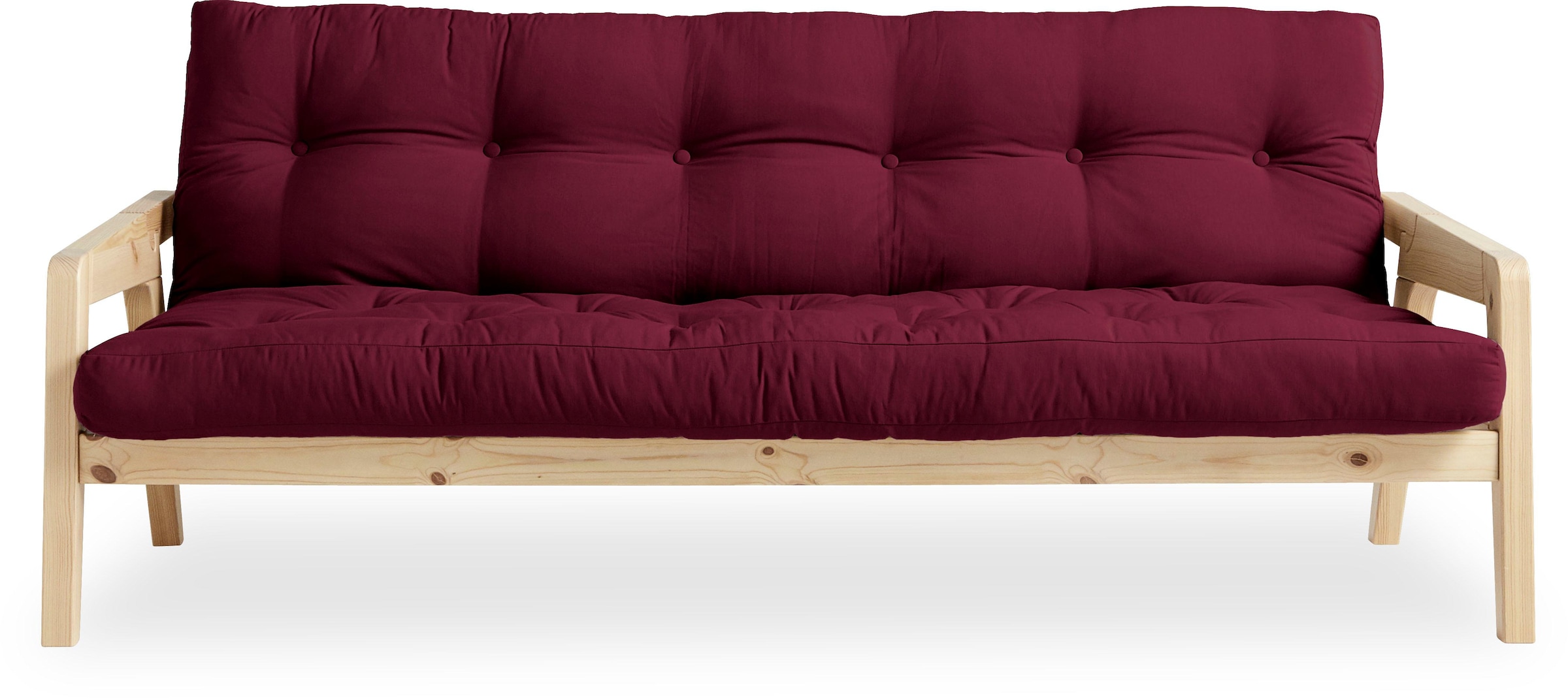 Image of Karup Design Schlafsofa Mit Holzstruktur, inkl. Futonmatratze, Liegefläche 130x190 cm
