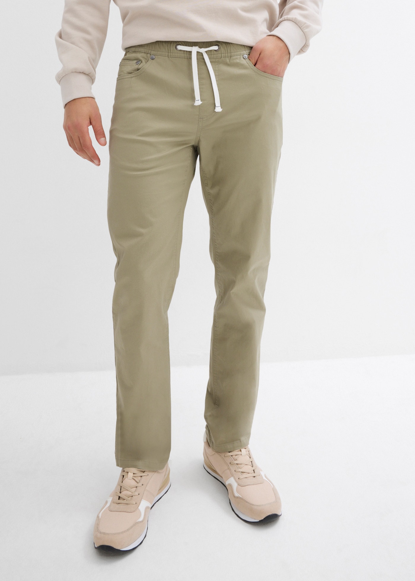 Image of bonprix mit elastischem Bund, Regular Fit, aus Baumwolle und Elasthan