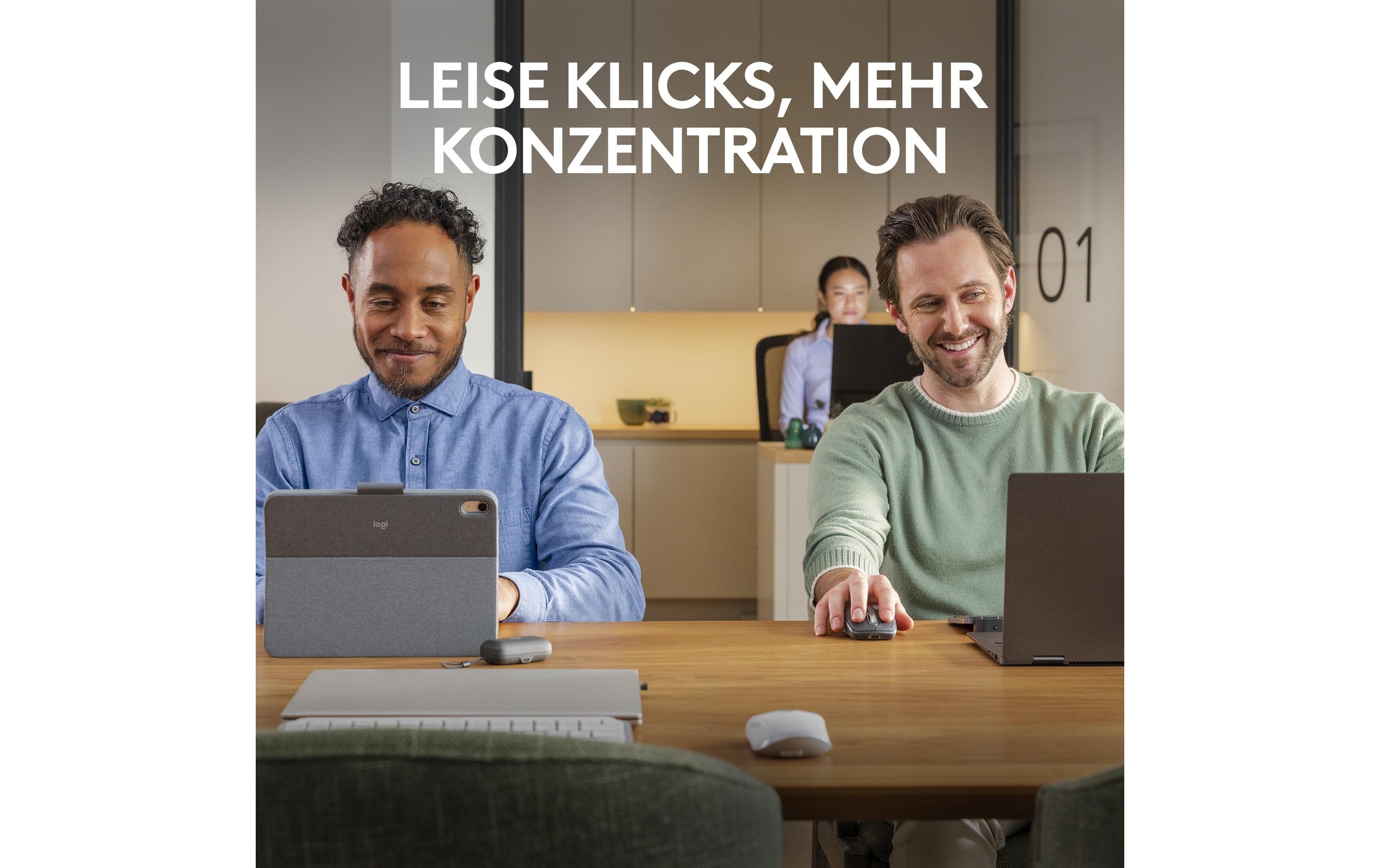 Logitech Maus »Maus MX Anywhere 3s Pale Grey«, kabellos