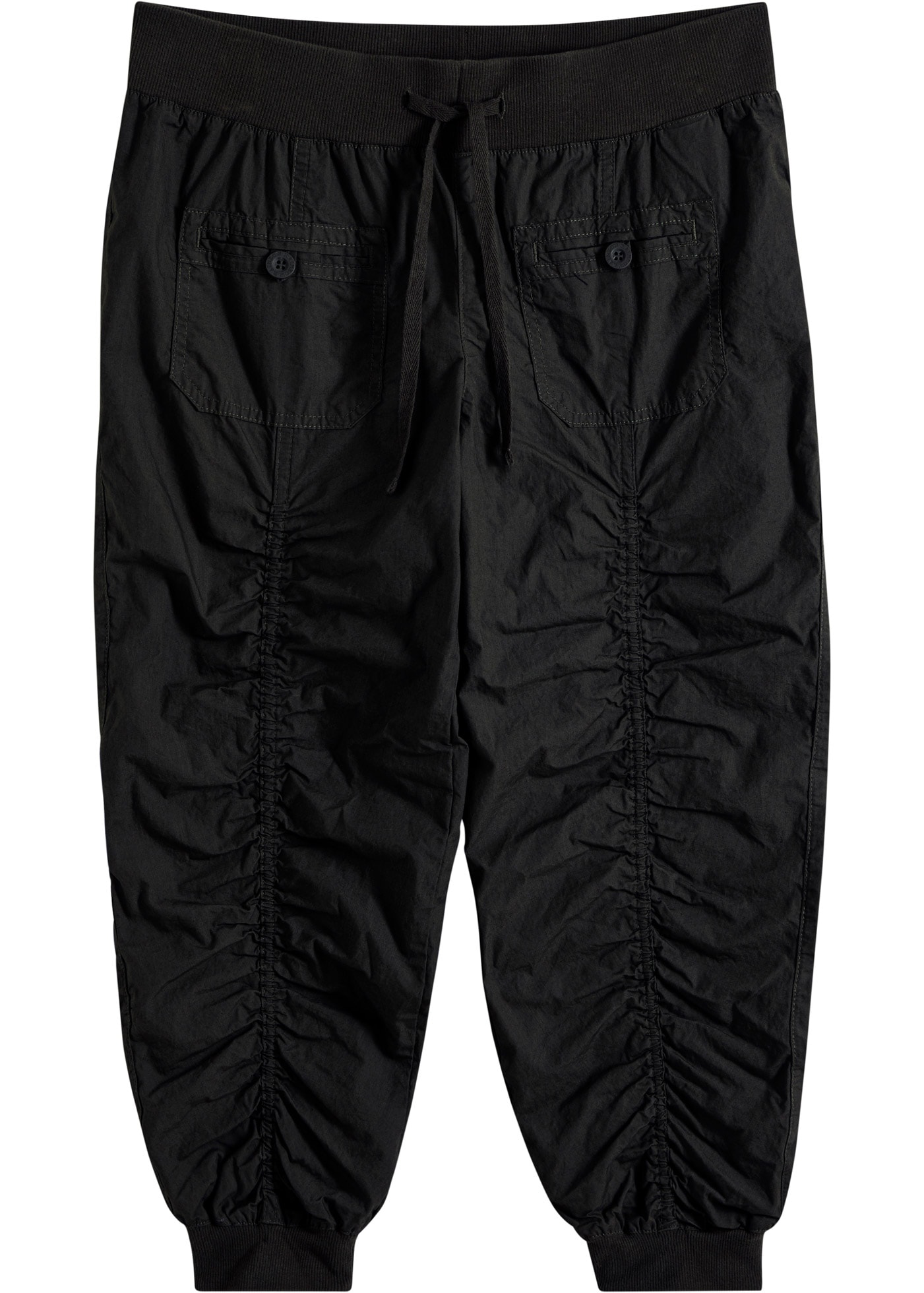 bonprix Pantalon 3/4 »3/4-Hose aus reiner Baumwolle«  aus Baumwolle, mit elastischen Rippbündchen, Regular Fit