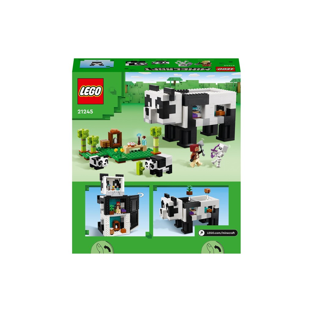 LEGO® Konstruktionsspielsteine »Das Pandahaus«, (553 St.)