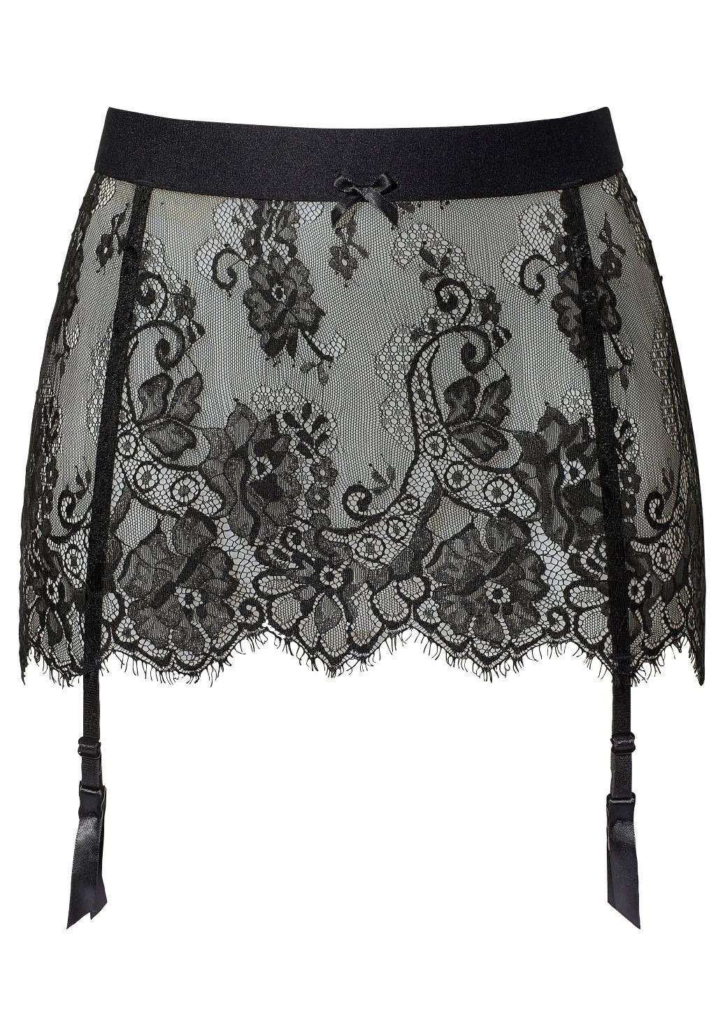 petite fleur gold Porte-jarretelles aus edler Spitze, sexy Dessous, Reizwäsche