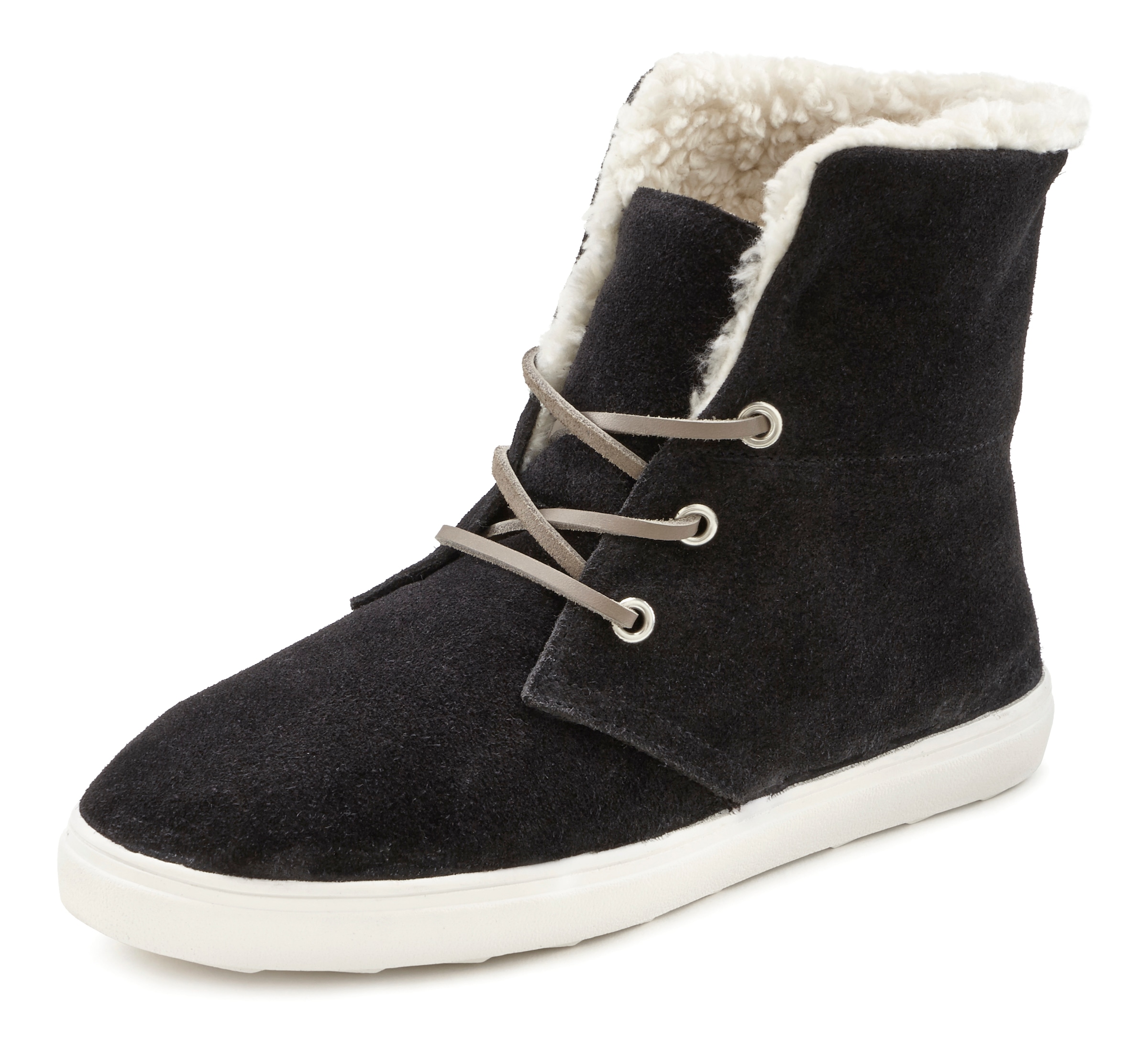 Image of Elbsand Stiefelette, Winterboots zum Schnüren aus softem Leder mit kuscheligem Warmfutter bei Ackermann Versand Schweiz