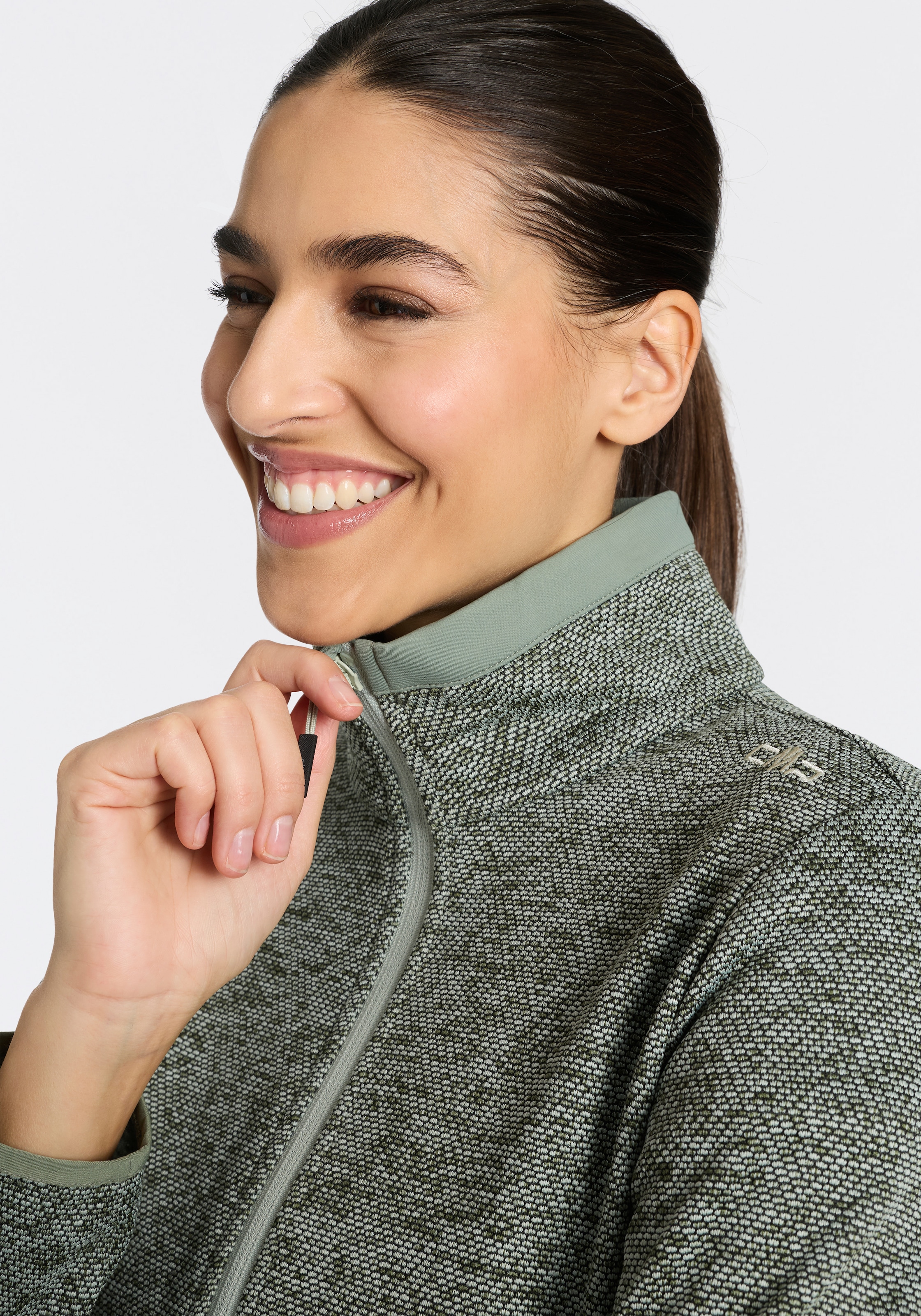 CMP Strickfleecejacke sportlicher Stil, Übergangsjacke für Erwachsene