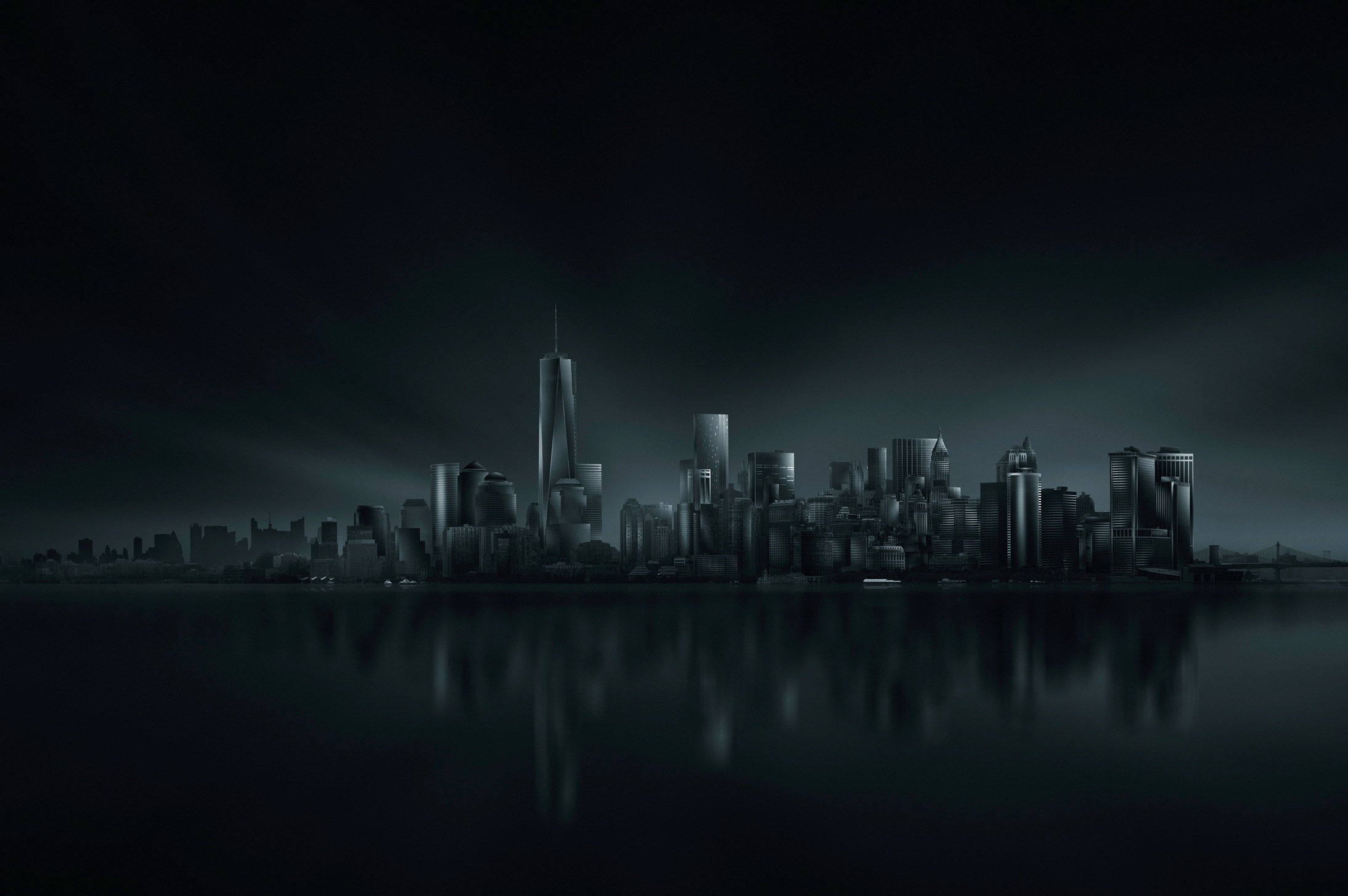 Image of Papermoon Fototapete »Photo-Art MIGUEL ANGEL MARTIN, NEW YORK SKYLINE«, Vliestapete, hochwertiger Digitaldruck, inklusive Kleister bei Ackermann Versand Schweiz
