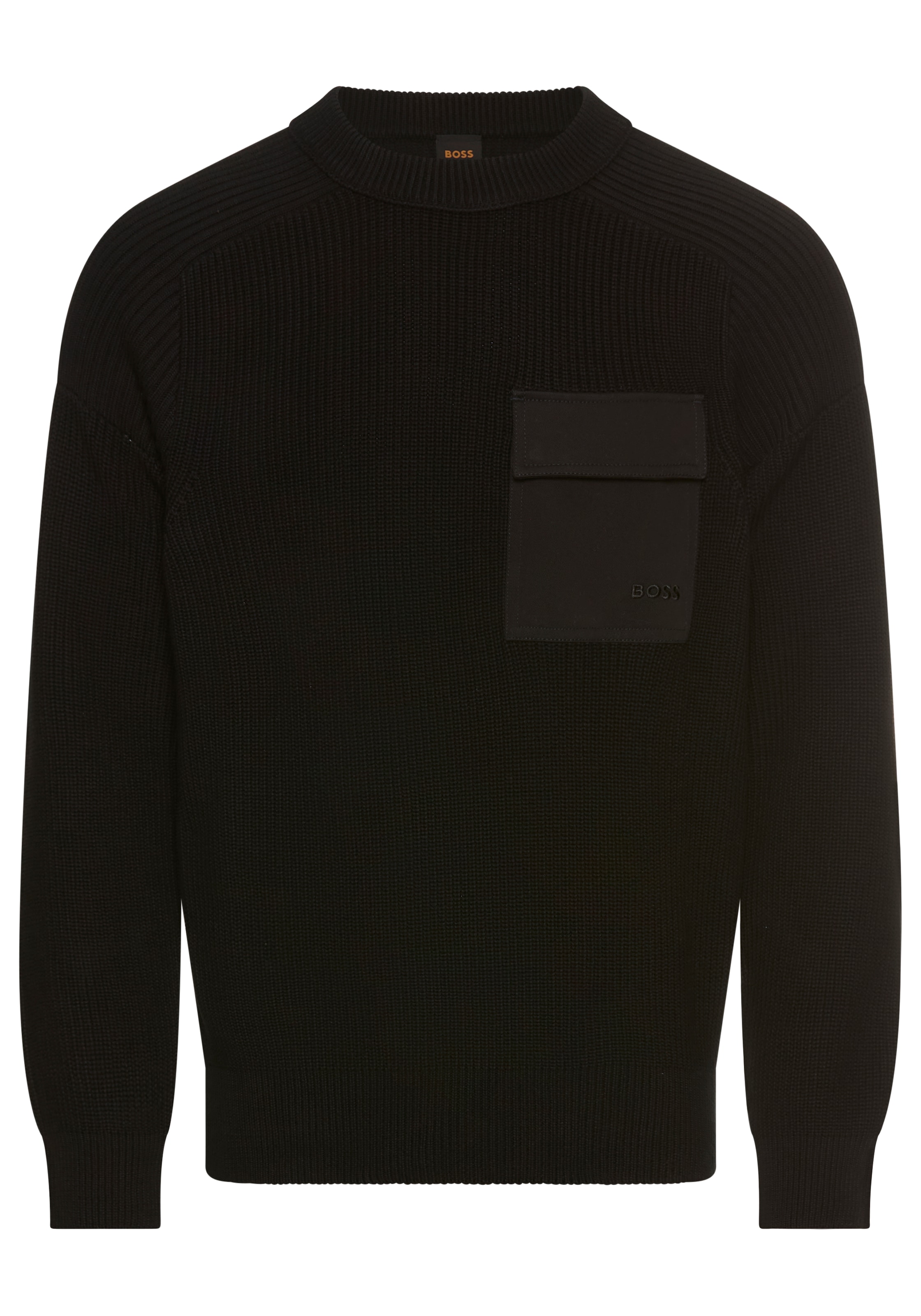 Image of BOSS ORANGE Strickpullover "Kalamaro" mit Brusttasche