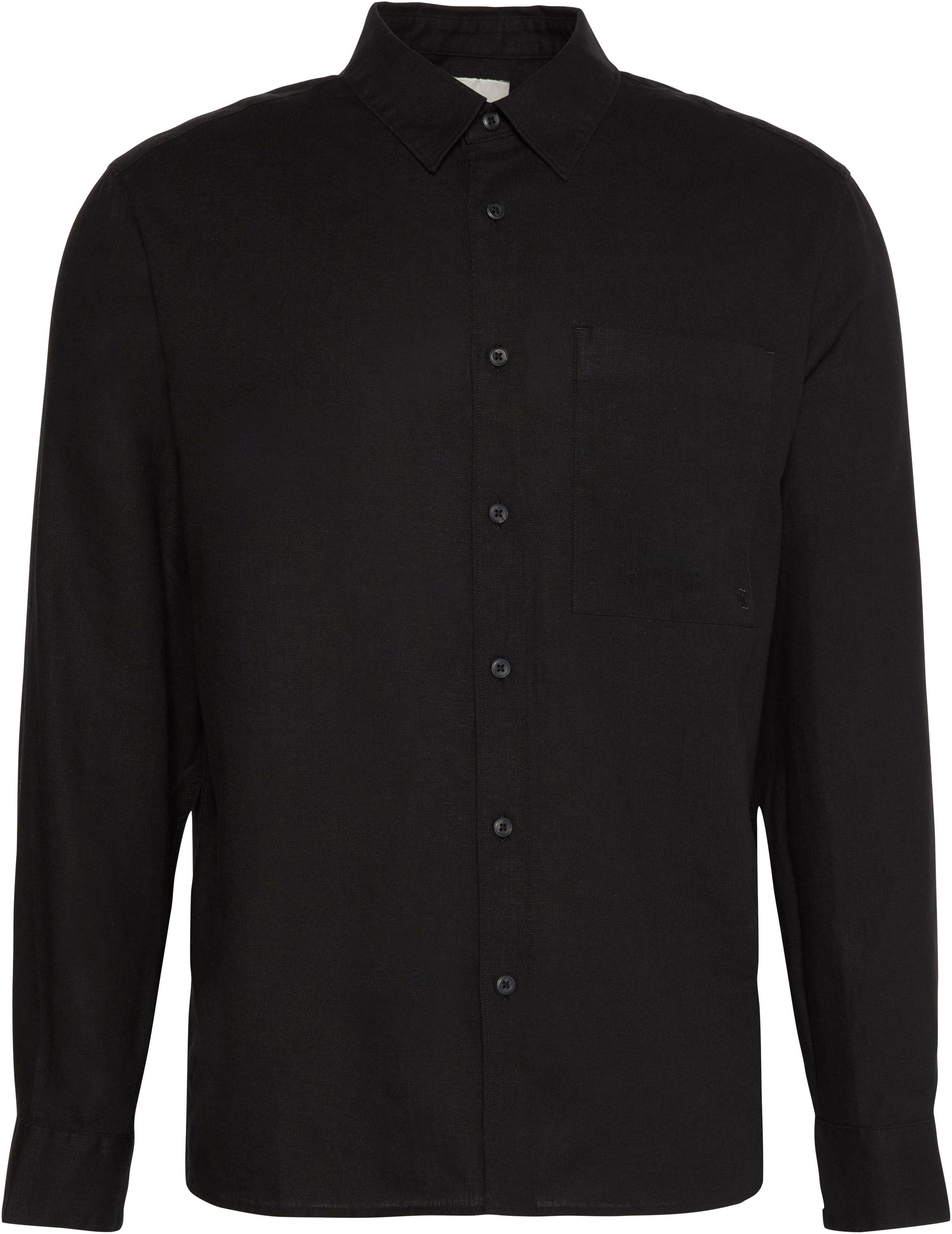 Calvin Klein Leinenhemd »SOLID LINEN CLASSIC« Kentkragen, Regular Fit, Leinen-Viskosemix