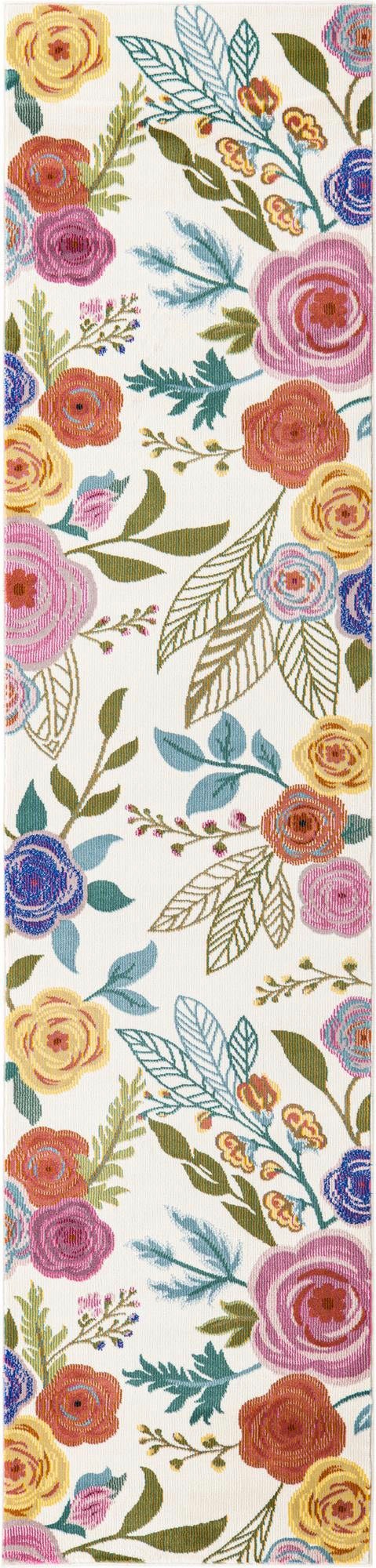 Image of Myflair Möbel & Accessoires Läufer »Sunshine«, rechteckig, 13 mm Höhe, Teppich-Läufer, Kurzflor, gewebt, Blumen Design, ideal im Flur & Schlafzimmer bei Ackermann Versand Schweiz