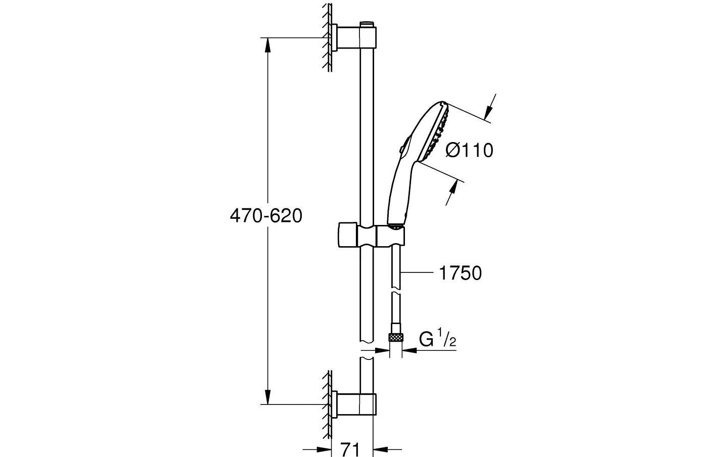 Grohe Duschsystem »Vitalio Start 110«