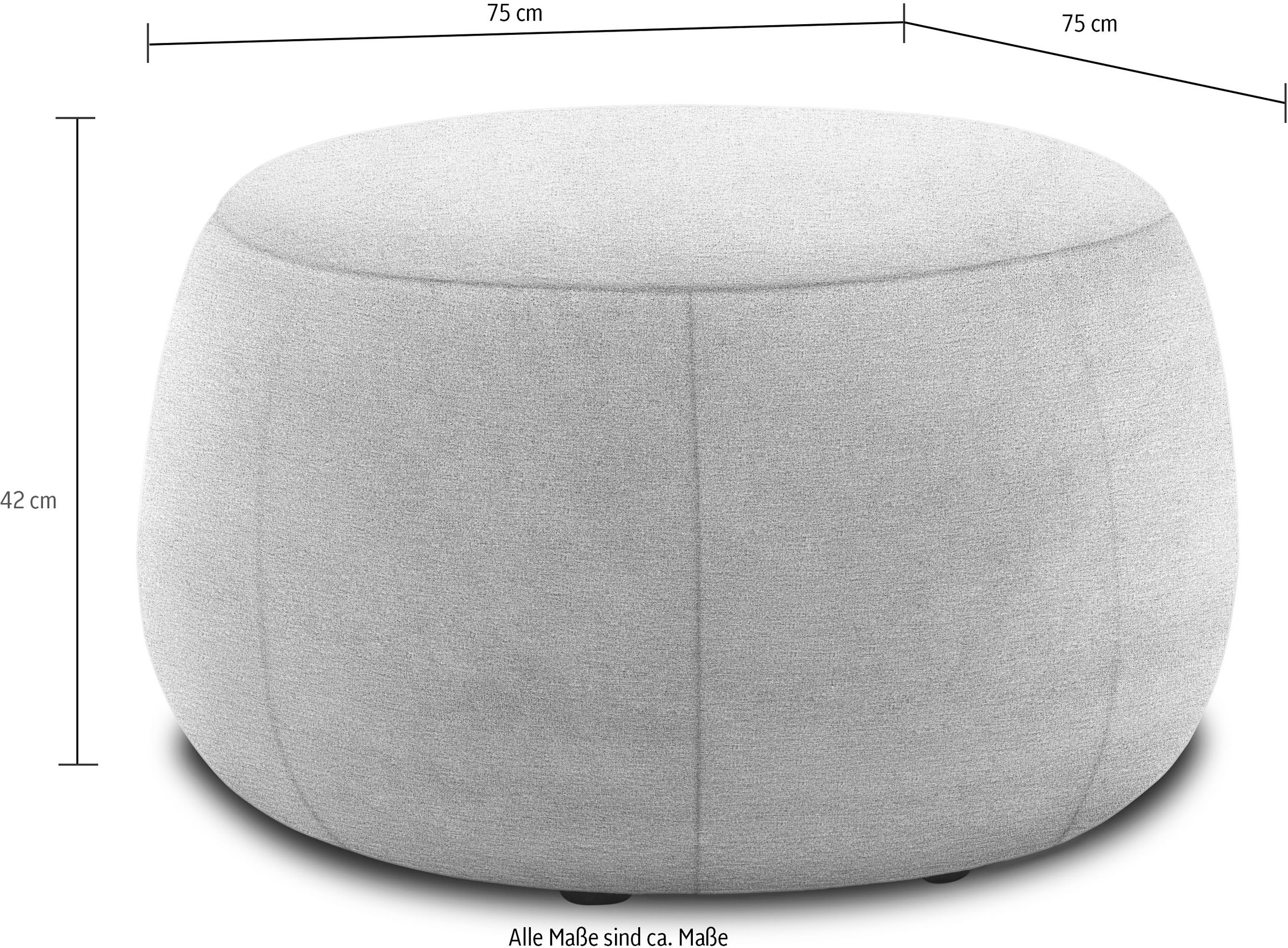 DOMO collection Hocker »800012«, Hocker rund gepolstert