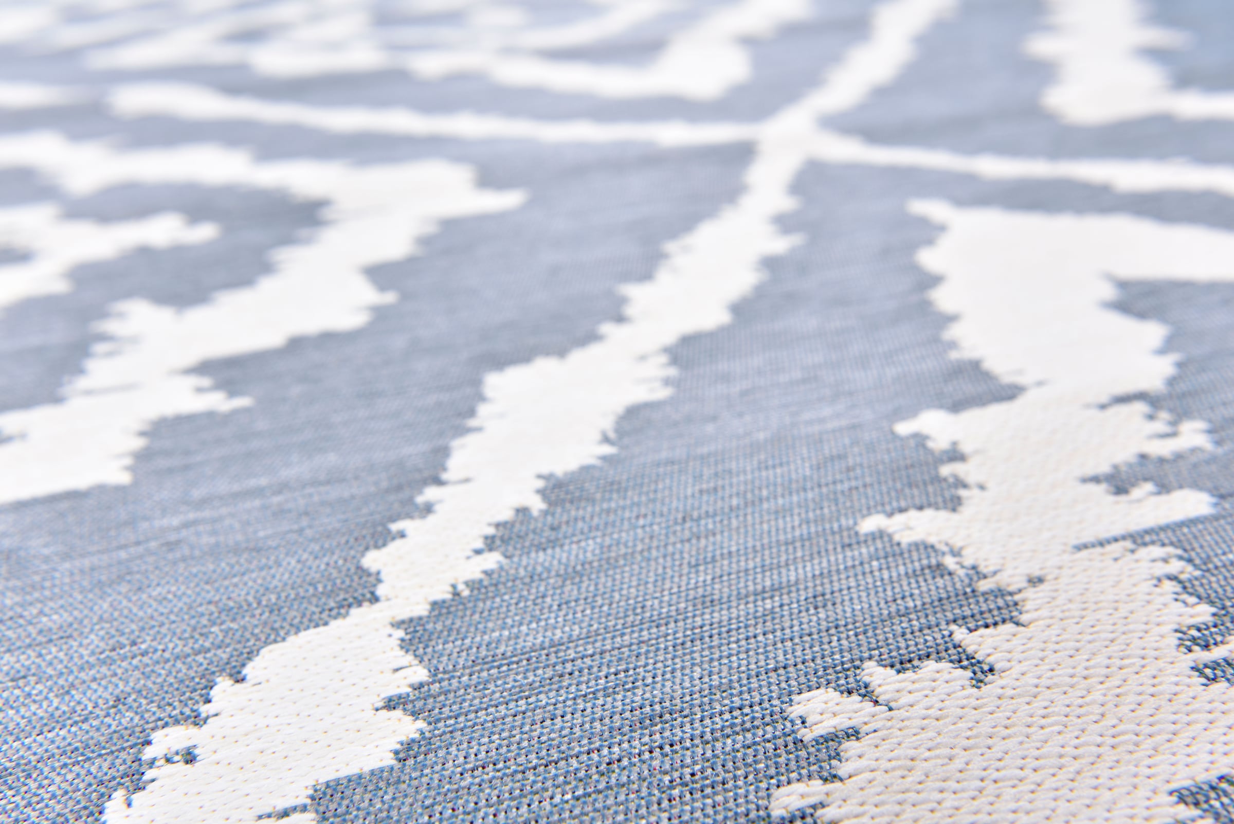 TOM TAILOR HOME Teppich »Garden Pattern«, rechteckig, 3 mm Höhe, Flachgewebe, modernes Rauten Design, In- und Outdoor geeignet