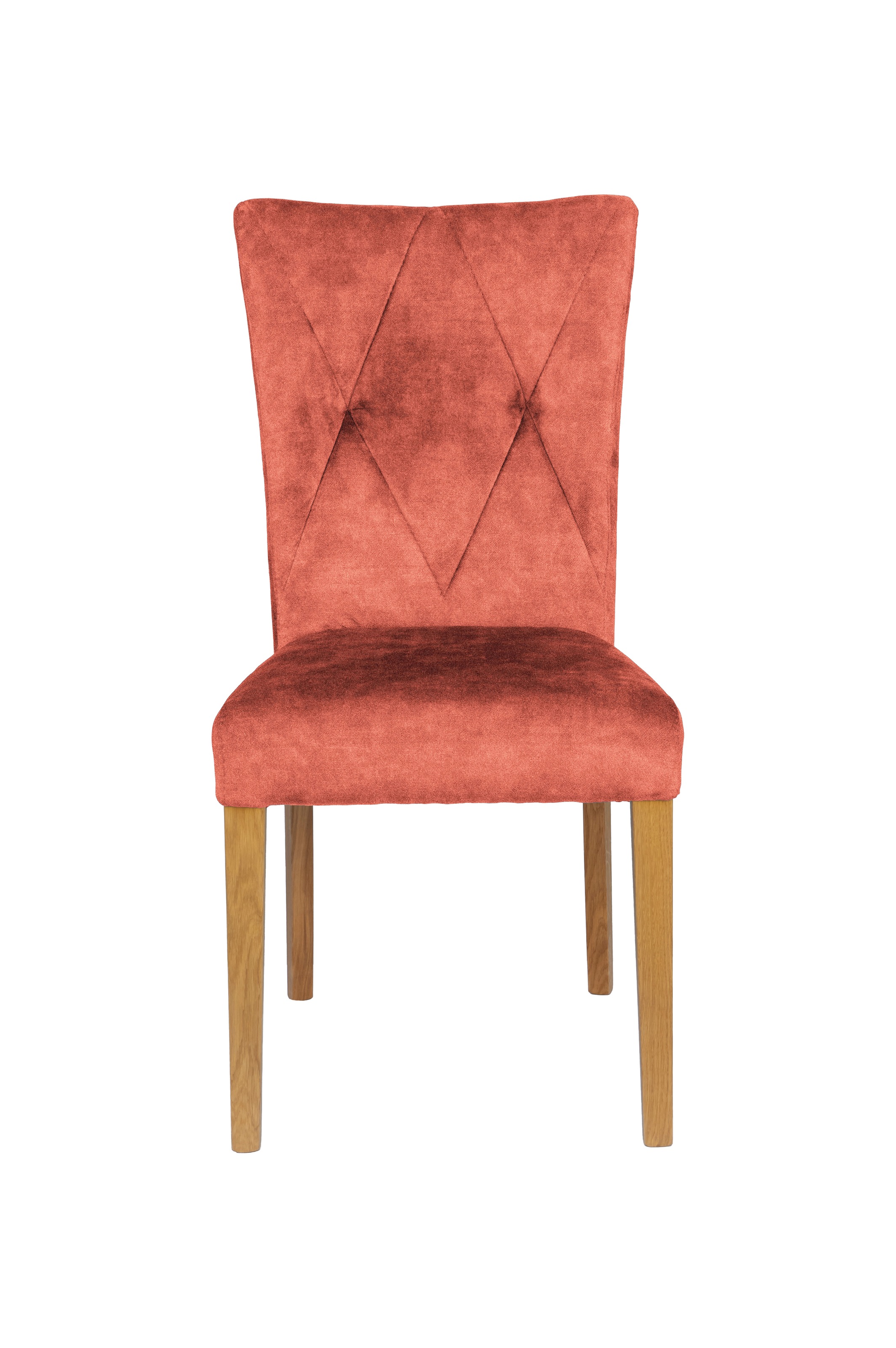 Home affaire 4-Fussstuhl »Diamond«, (Set), 2 St., Samtvelours, Sitz und Ruecken gepolstert