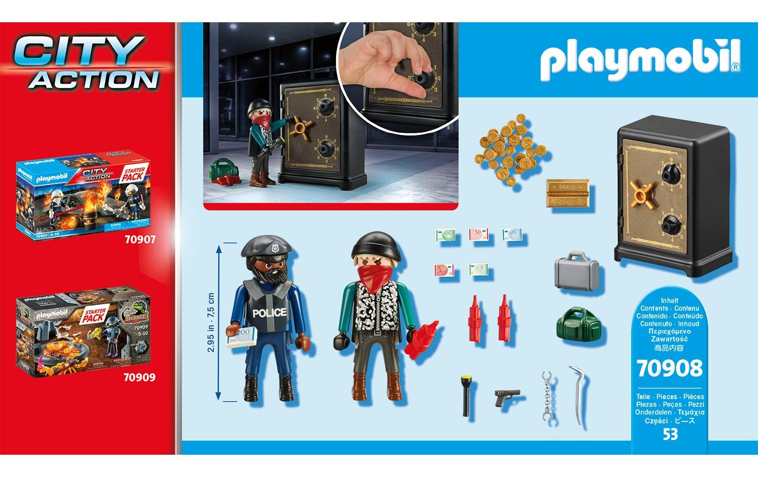 Playmobil® Spielbausteine »City Action Starter Pack Tresorknacker 70908«