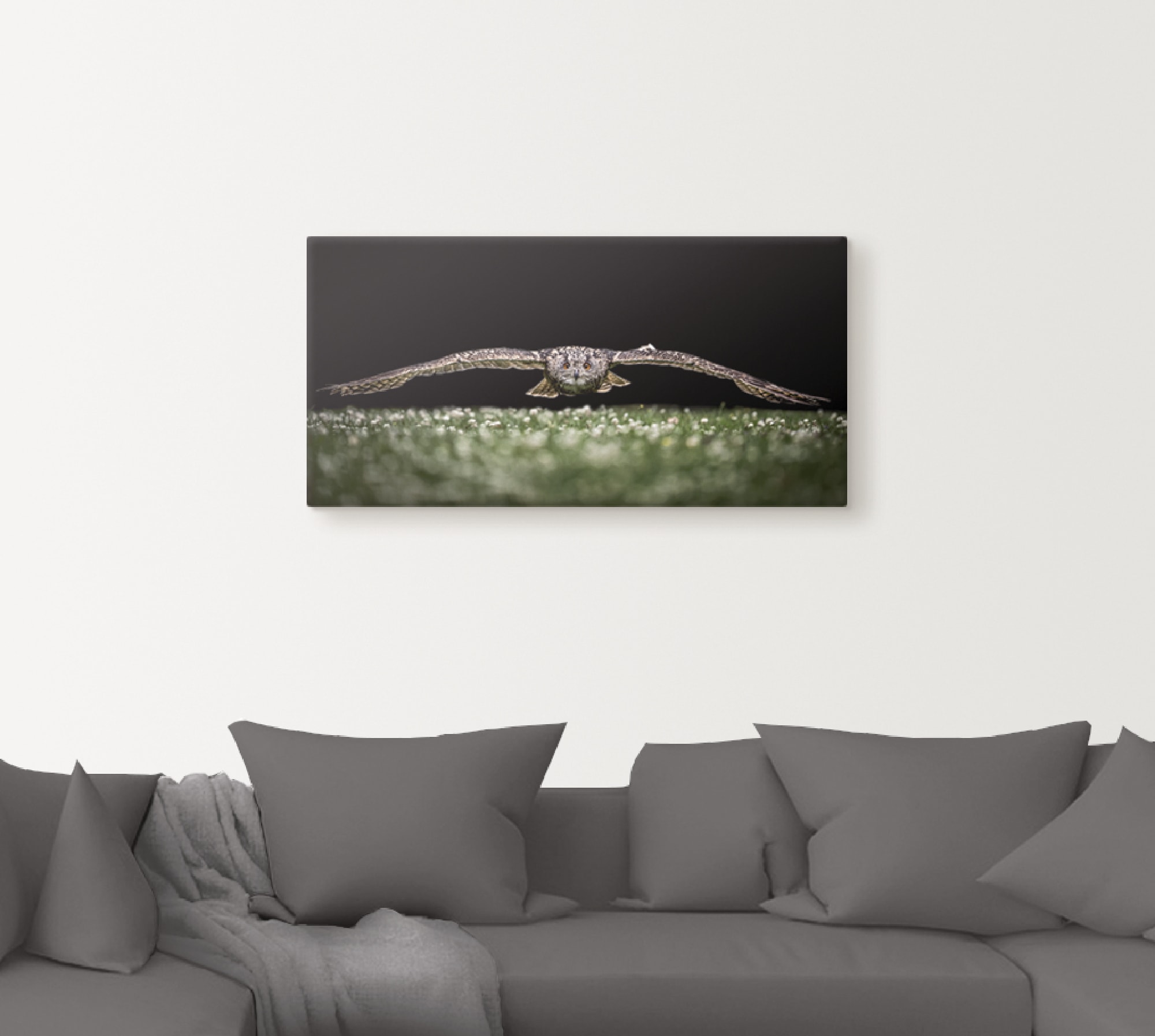 Artland Leinwandbild »Der Uhu«, Vögel, (1 St.), auf Keilrahmen gespannt