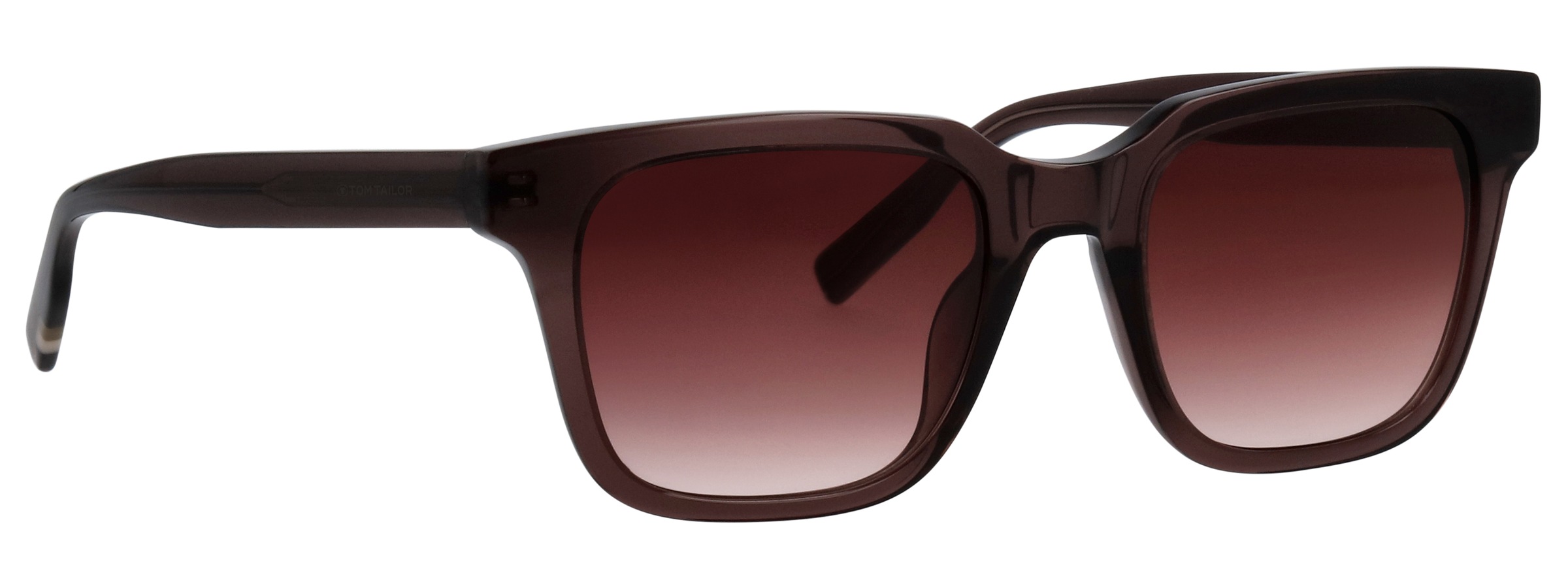 TOM TAILOR Lunettes de soleil »Modell 676013« forme carrée/angulaire, logo sur la branche, monture plastique