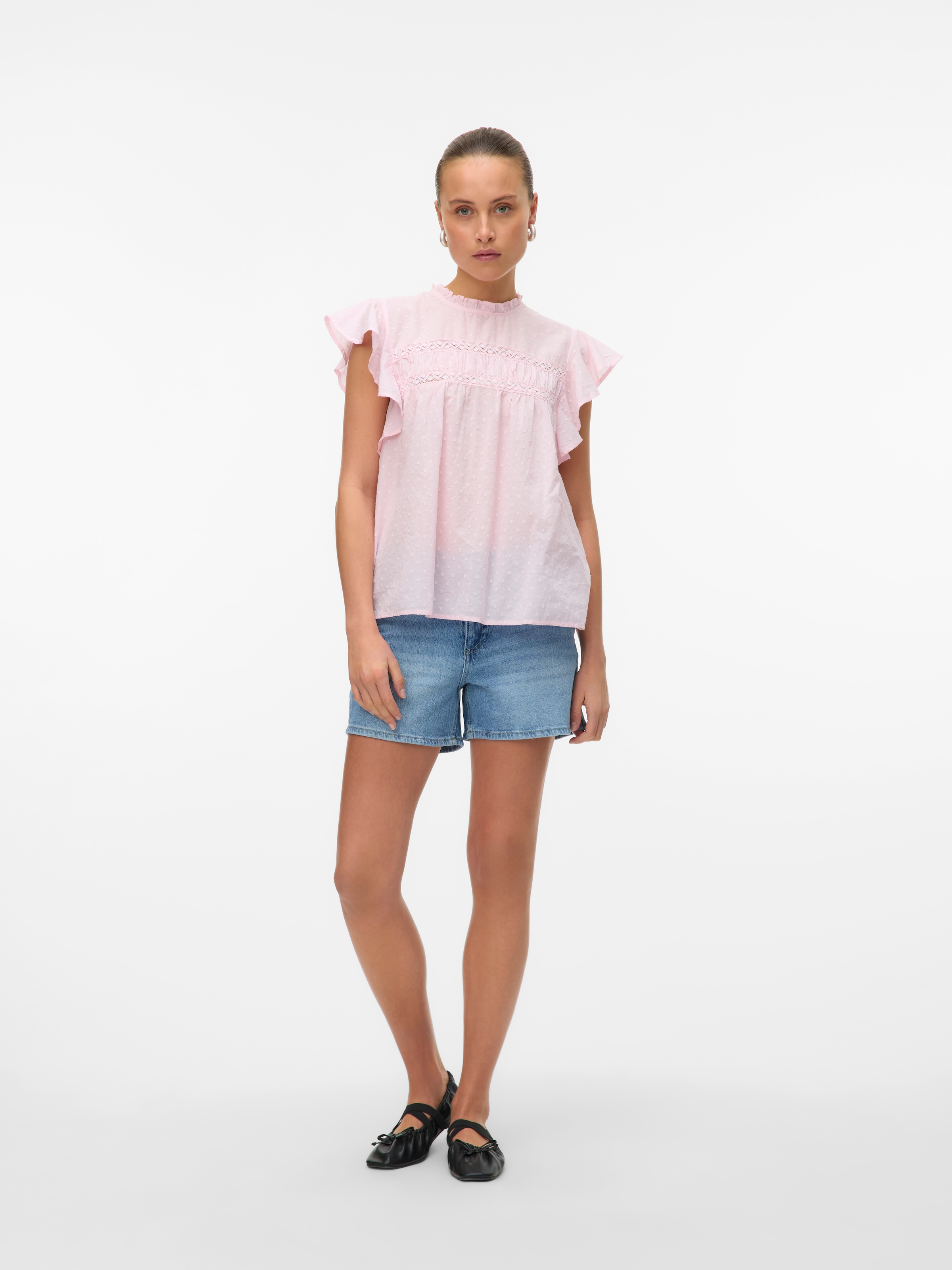 Vero Moda Jeansshorts »VMTESS MR SHORT DNM SHORTS MIX GA NOOS« Baumwollmischung, regular fit