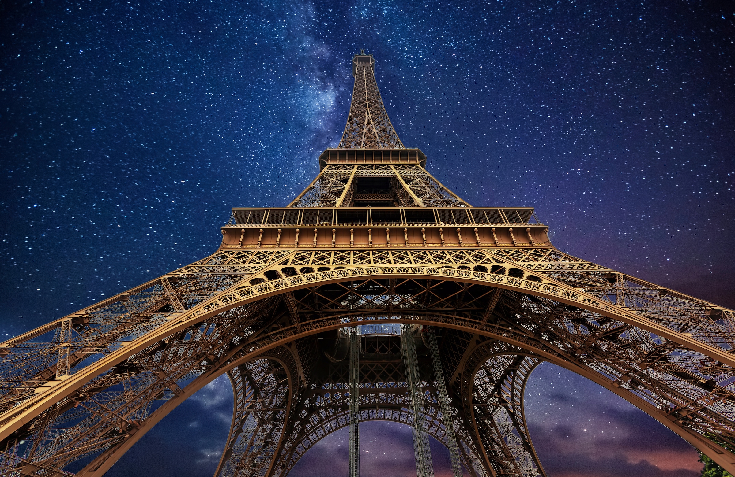 Image of Papermoon Fototapete "EIFFELTURM-ABSTRAKT DESIGN PARIS STERNE HIMMEL TAPETE"