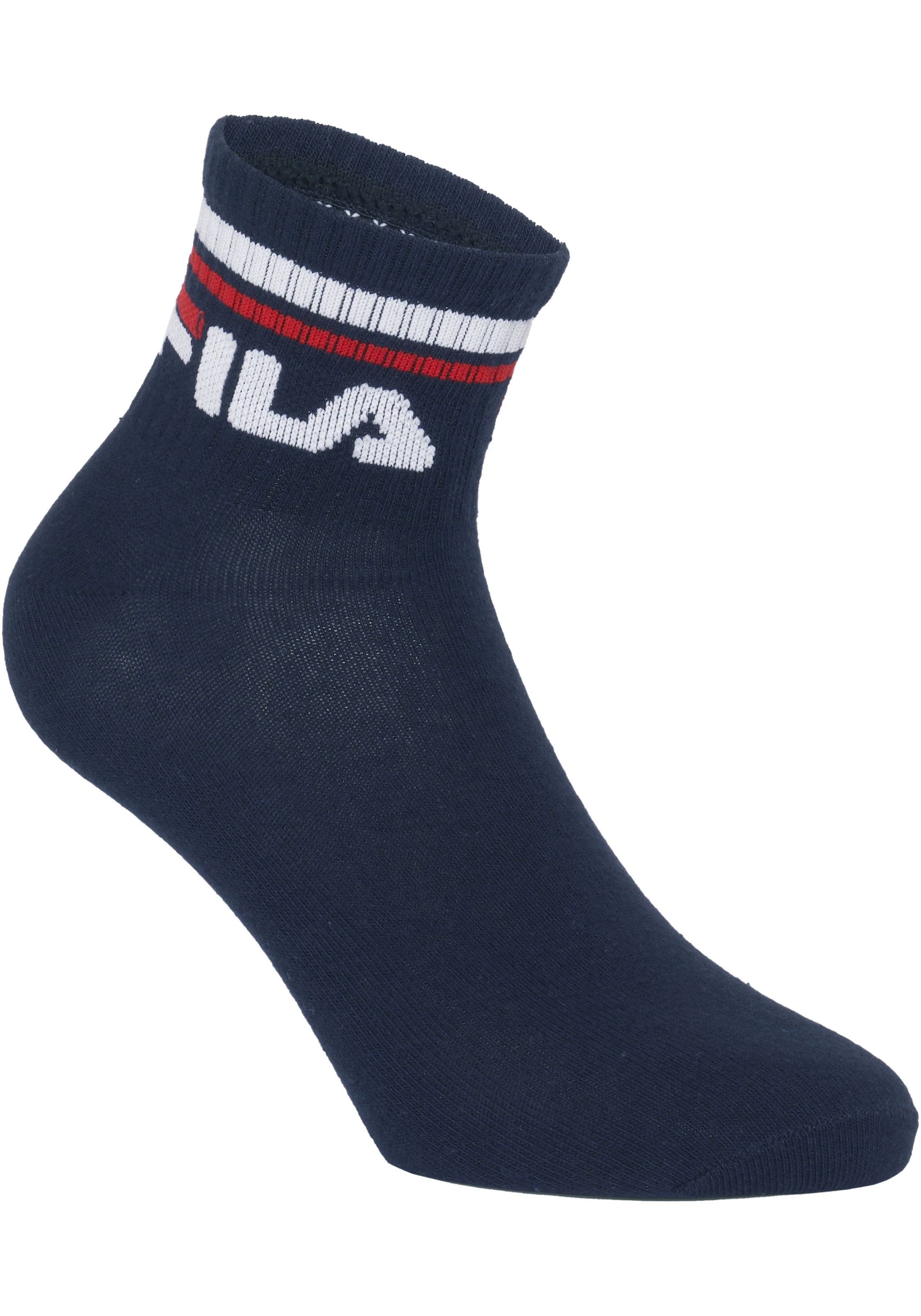 Fila Sportsocken, (6er Pack), mit Logo-Schriftzug