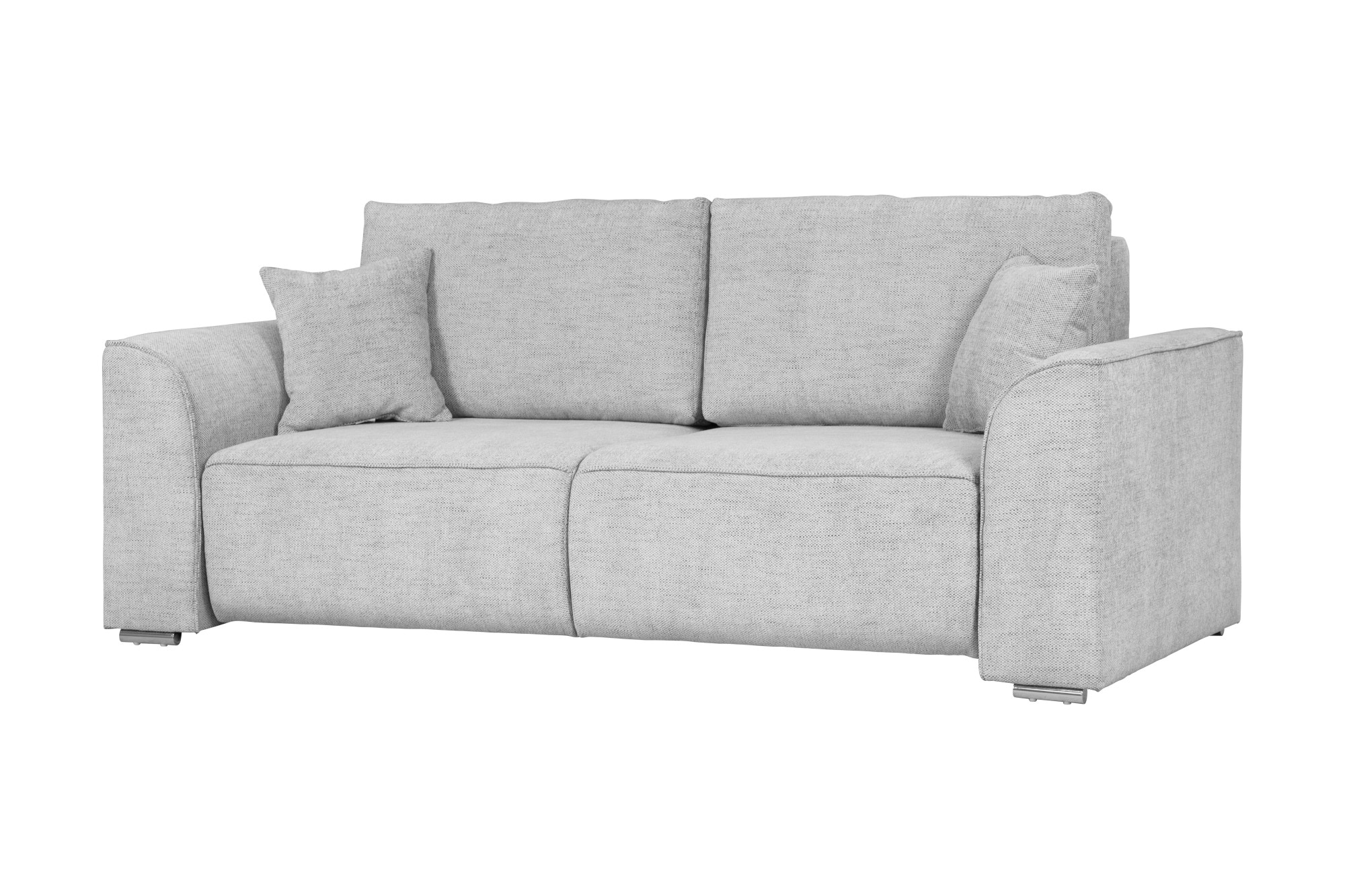 INOSIGN 2-Sitzer »BEATRICE, erhältlich in trendigen Stoffoptionen, B/T/H: 143/73/92 cm«, In hochwertiger Verarbeitung, incl. 2 grossen Zierkissen in Korpusfarbe