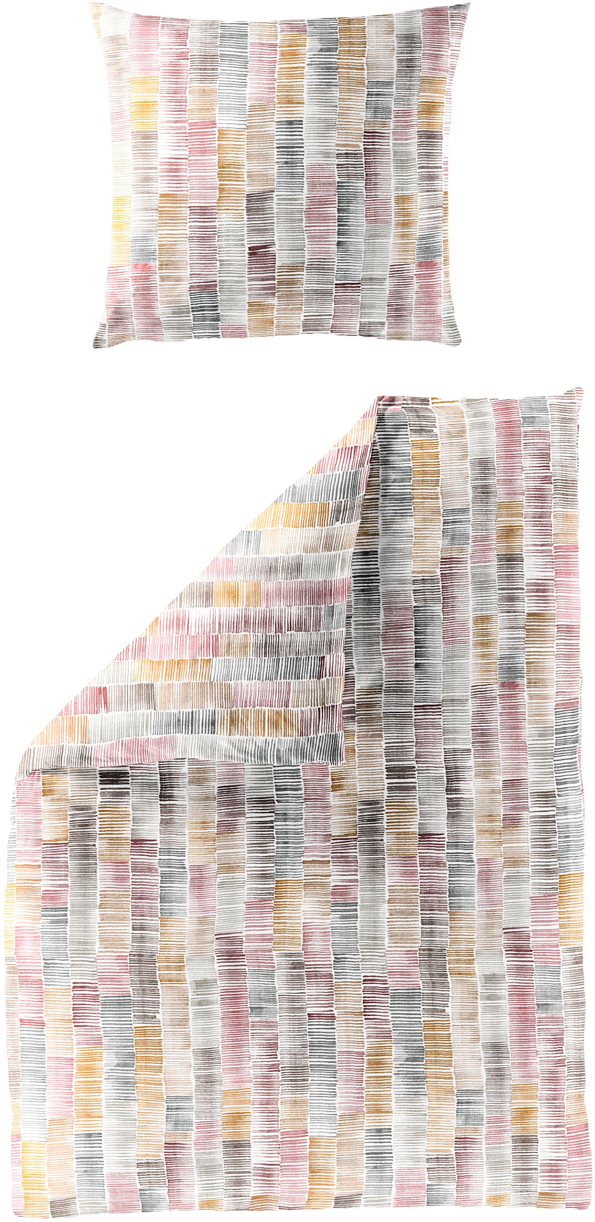 Image of BIERBAUM Bettwäsche "3528" 2 Stk. Mako-Satin, 100 % Baumwolle, pflegeleicht