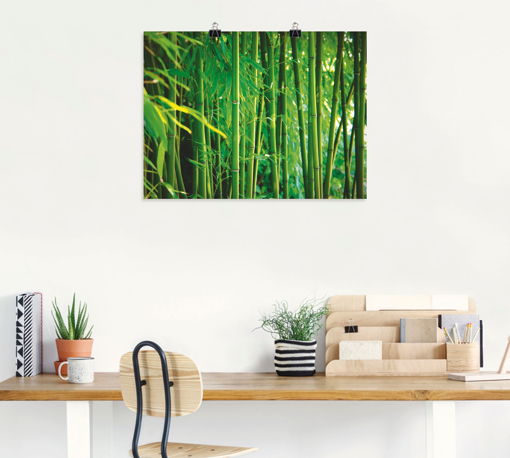 Artland Wandbild »Bambus I«, Gräser, (1 St.), als Leinwandbild, Wandaufkleber oder Poster in versch. Grössen