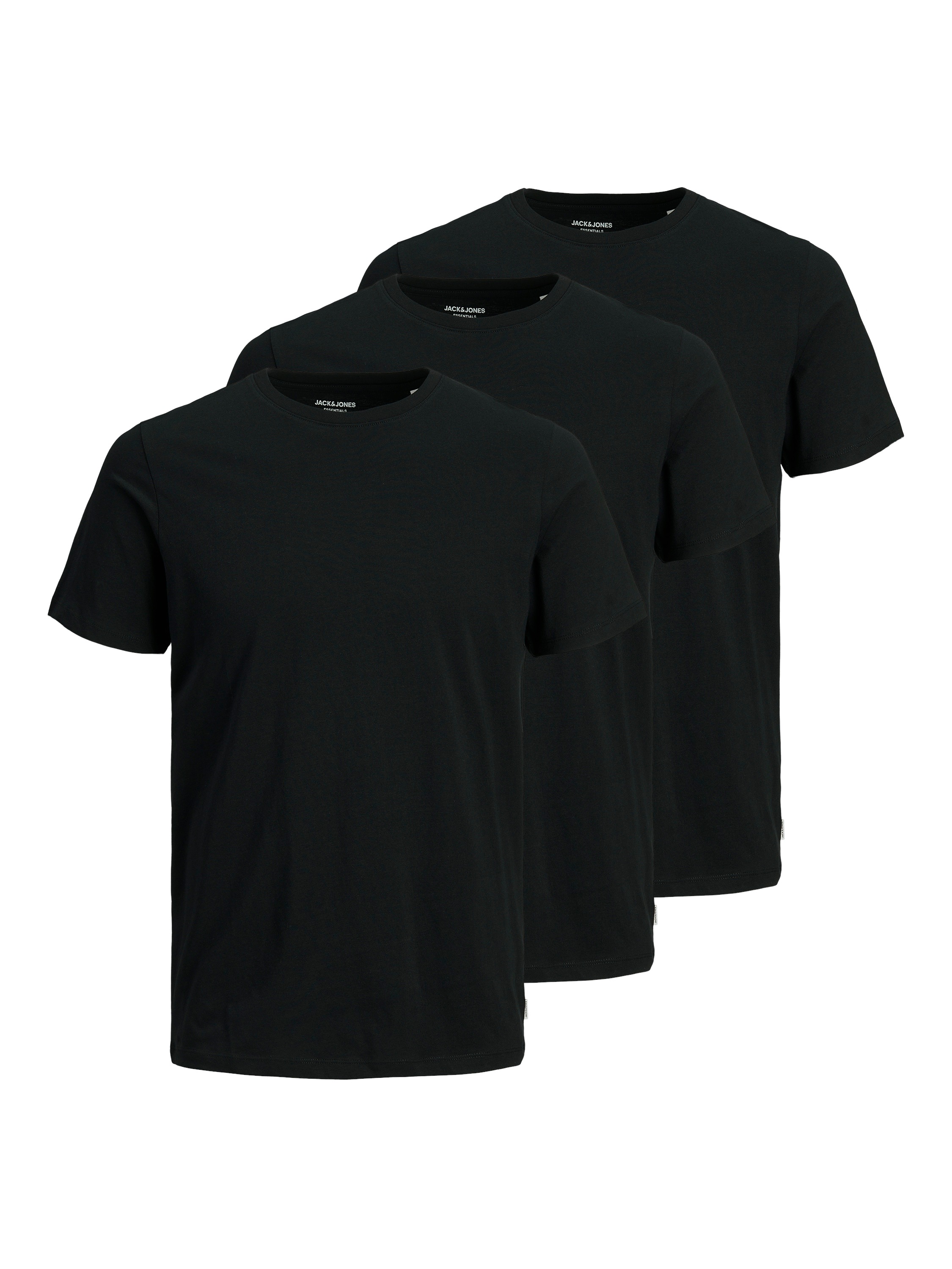Jack & Jones Shirt à col rond »JJEORGANIC BASIC TEE SS O-NE 3PK MP NOOS« Paquet, 3
