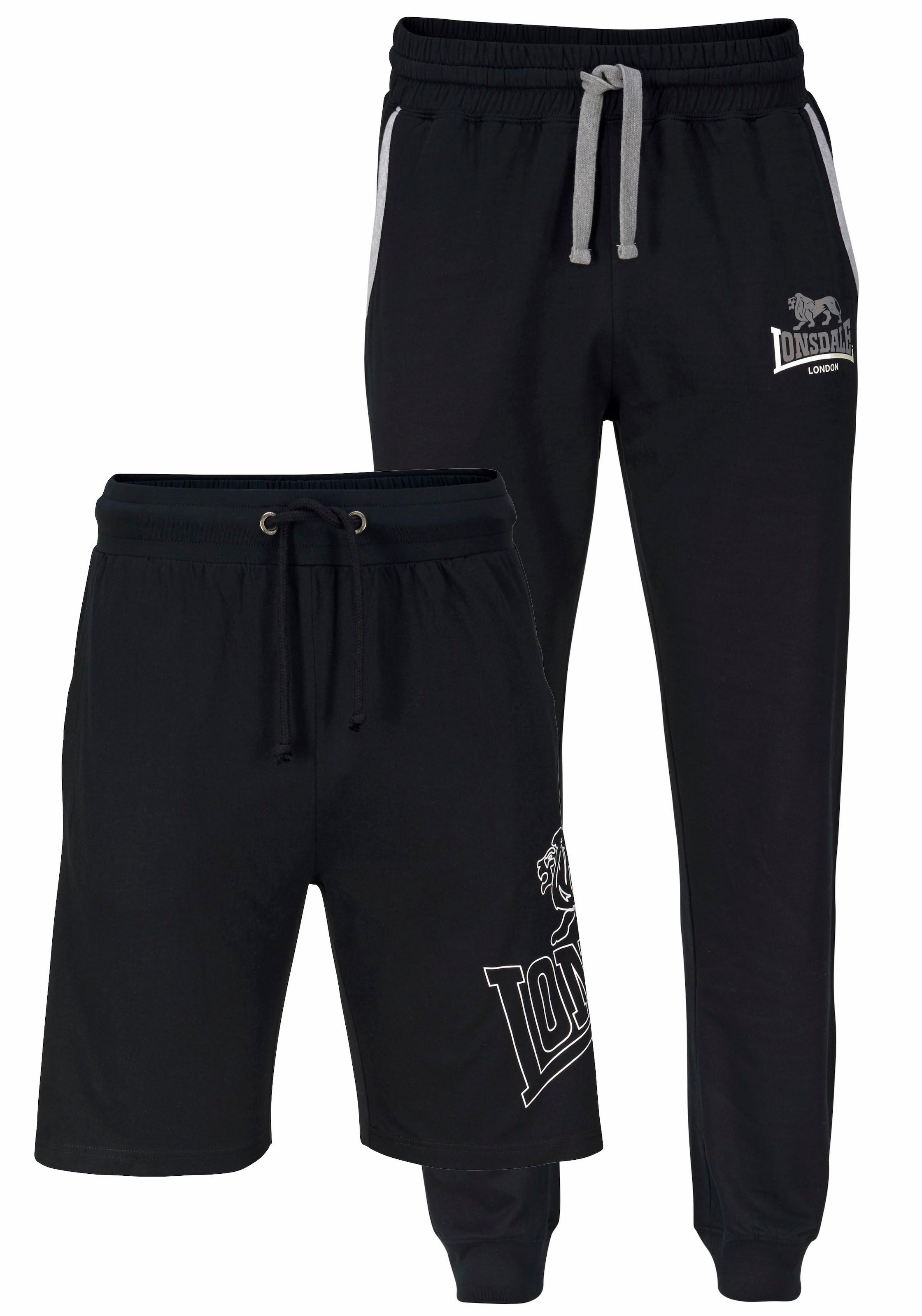 Jogginghose, Set: Jogginghose und Shorts