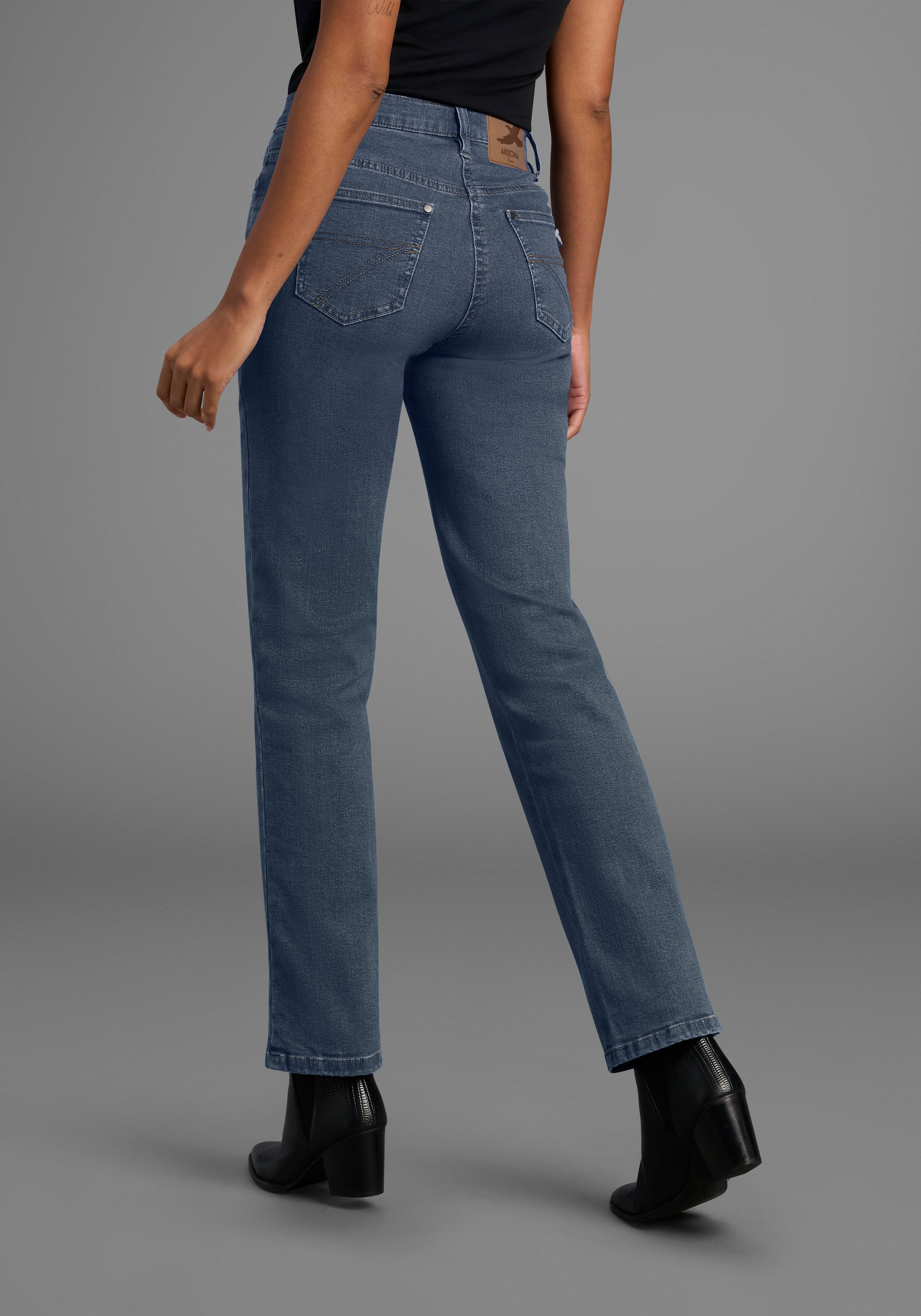 Arizona Jeans droit »Annett« bequeme Passform,  5-Pocket-Style,  hohe Taille