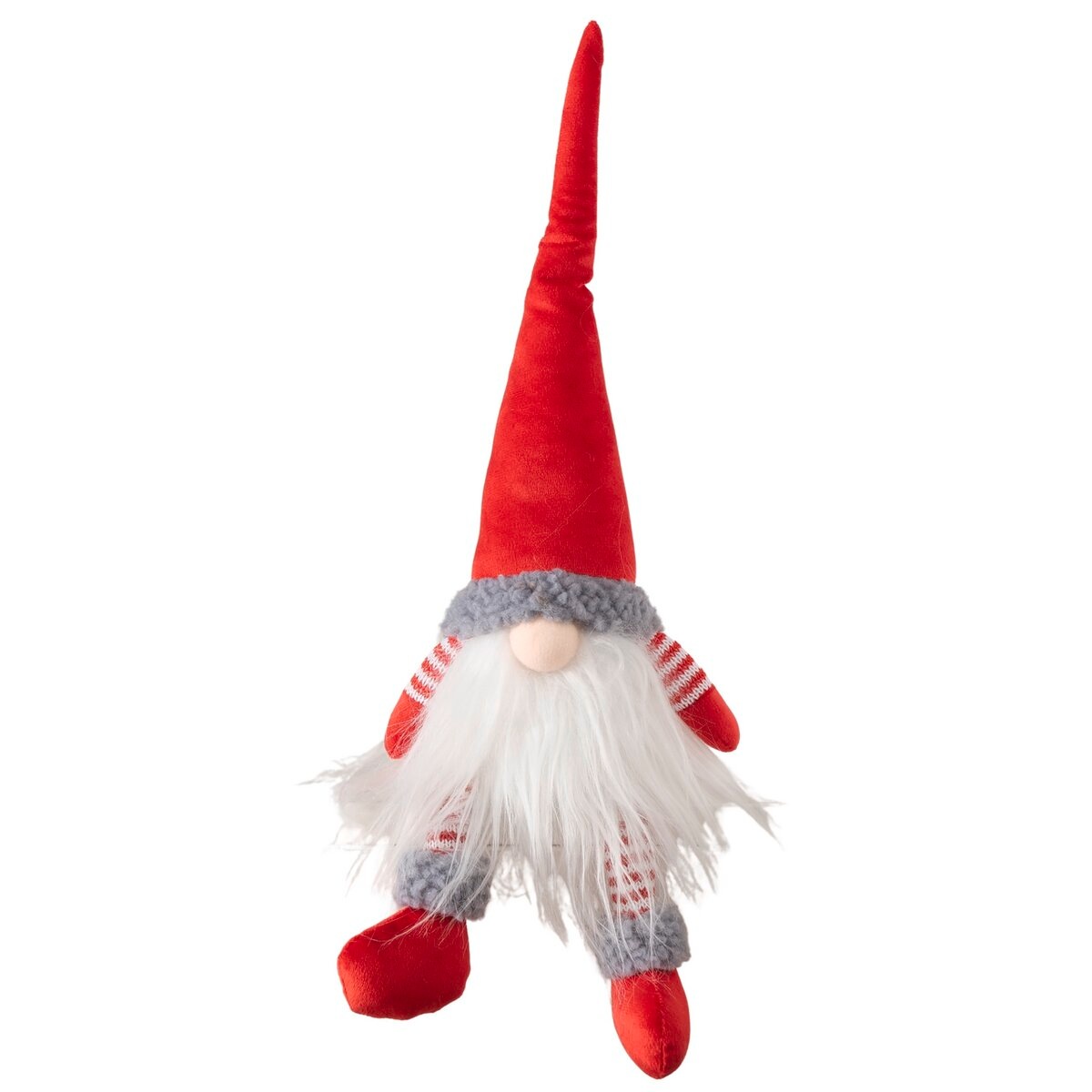Image of GOODproduct Kantenhocker "1 Stück, Wichtel im Ringelshirt, rot-weiss" Wichtel im Ringelshirt, Höhe 42 cm, stabiler Materialmix