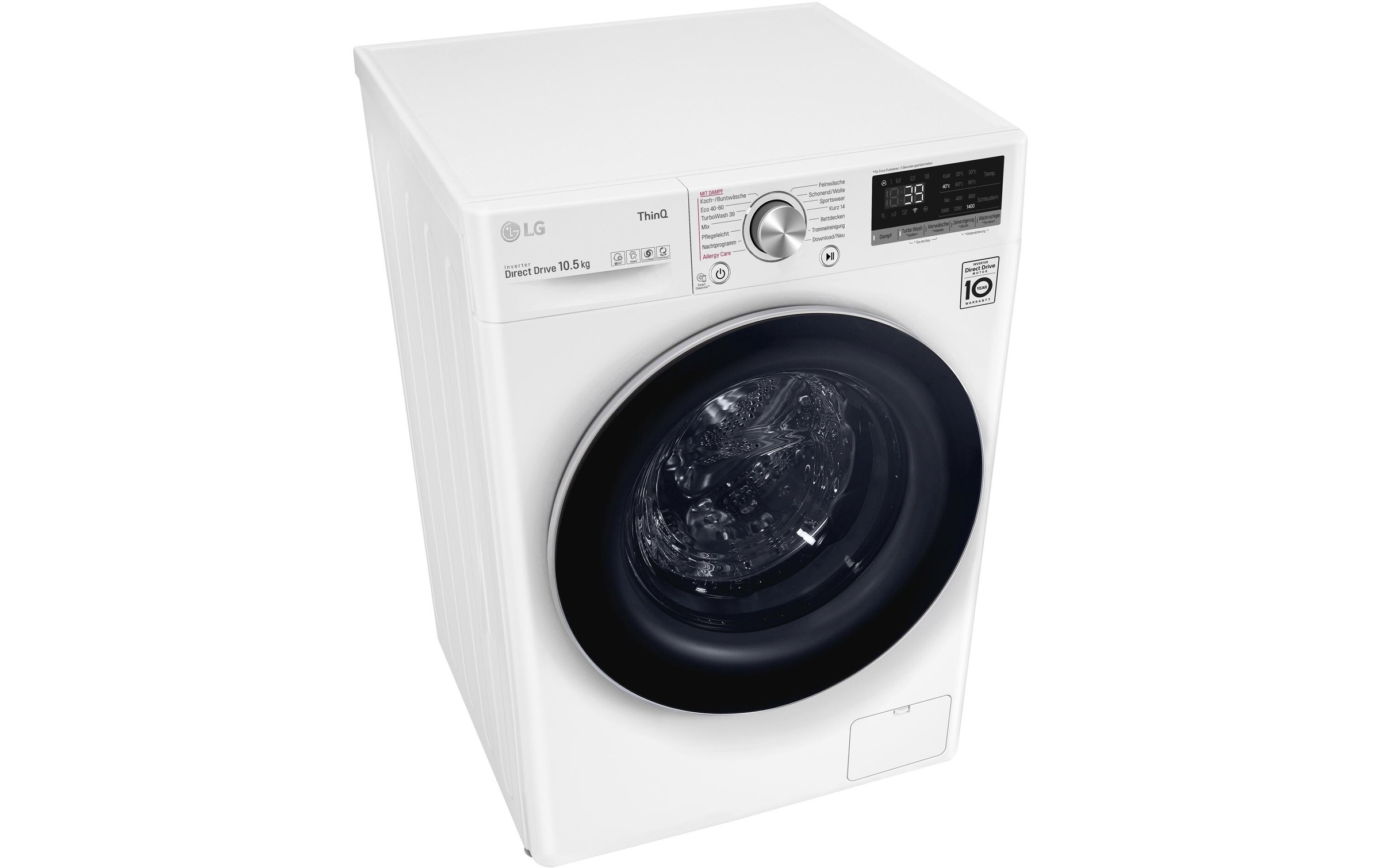 LG Waschmaschine »F4WV710P1E, Links«, 10,5 kg, 1400 U/min