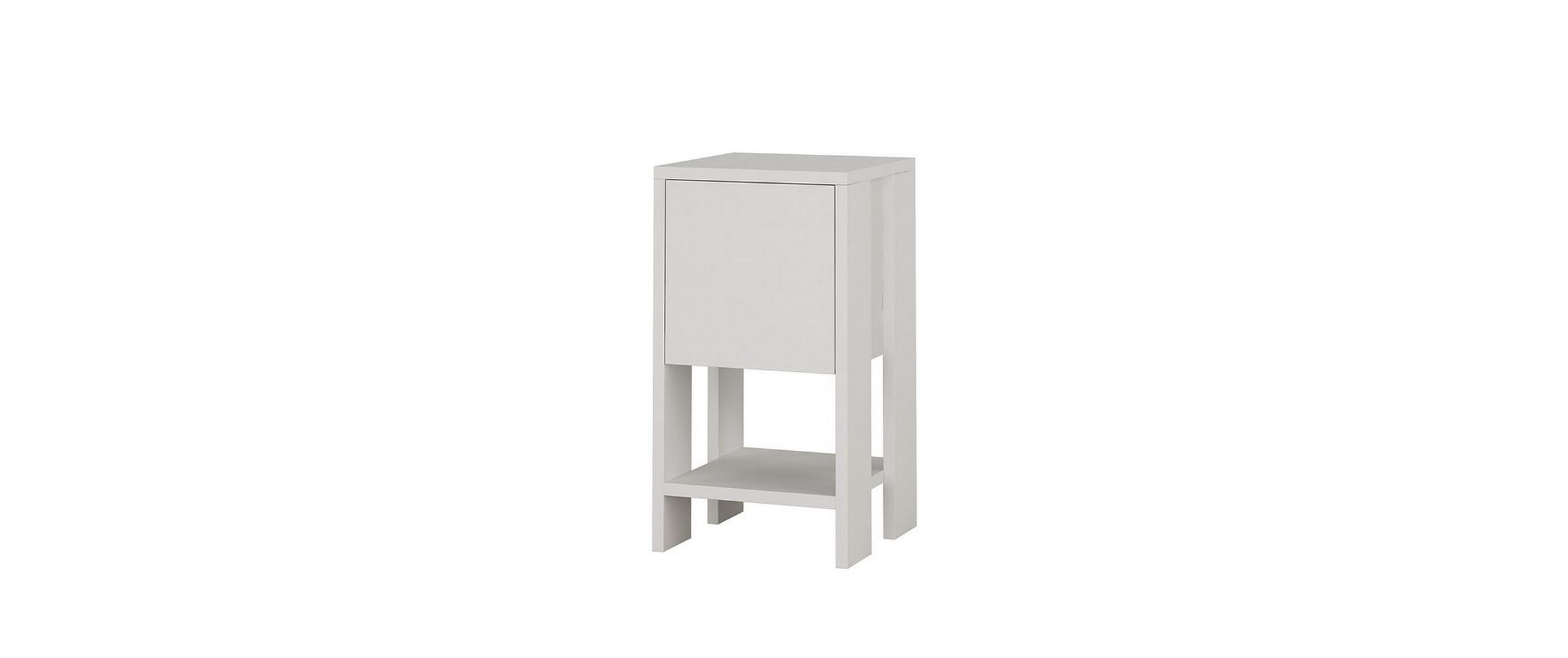 Image of WOODY FASHION Nachttisch "Ema 30 x 55 x 30 cm, Weiss"