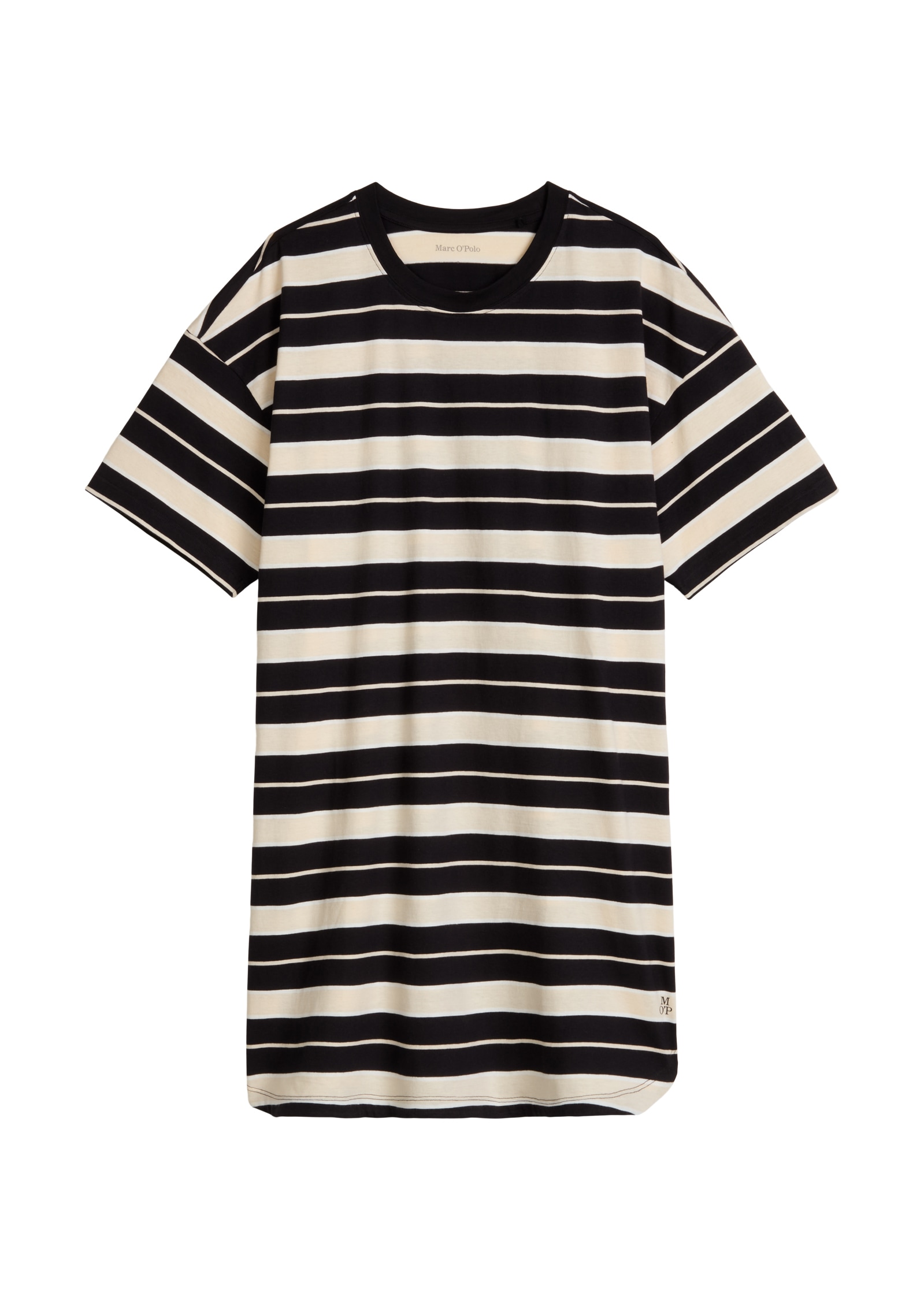 Marc O'Polo Chemise de nuit »Mix N Match Cotton« mit kurzen Ärmeln und Rundhalsausschnitt, seitliche Schlitze