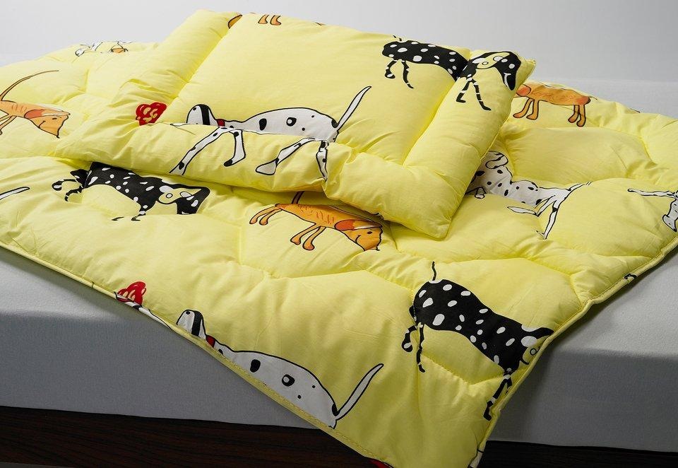 Image of Kyburz Einziehdecke »Kinderduvet bedruckt, Kyburz«, normal, Füllung 100% Polyester Marken-Hohlfaser, Bezug 100% Baumwolle bunt bedruckt, mit Wellensteppung, (1 St.) bei Ackermann Versand Schweiz