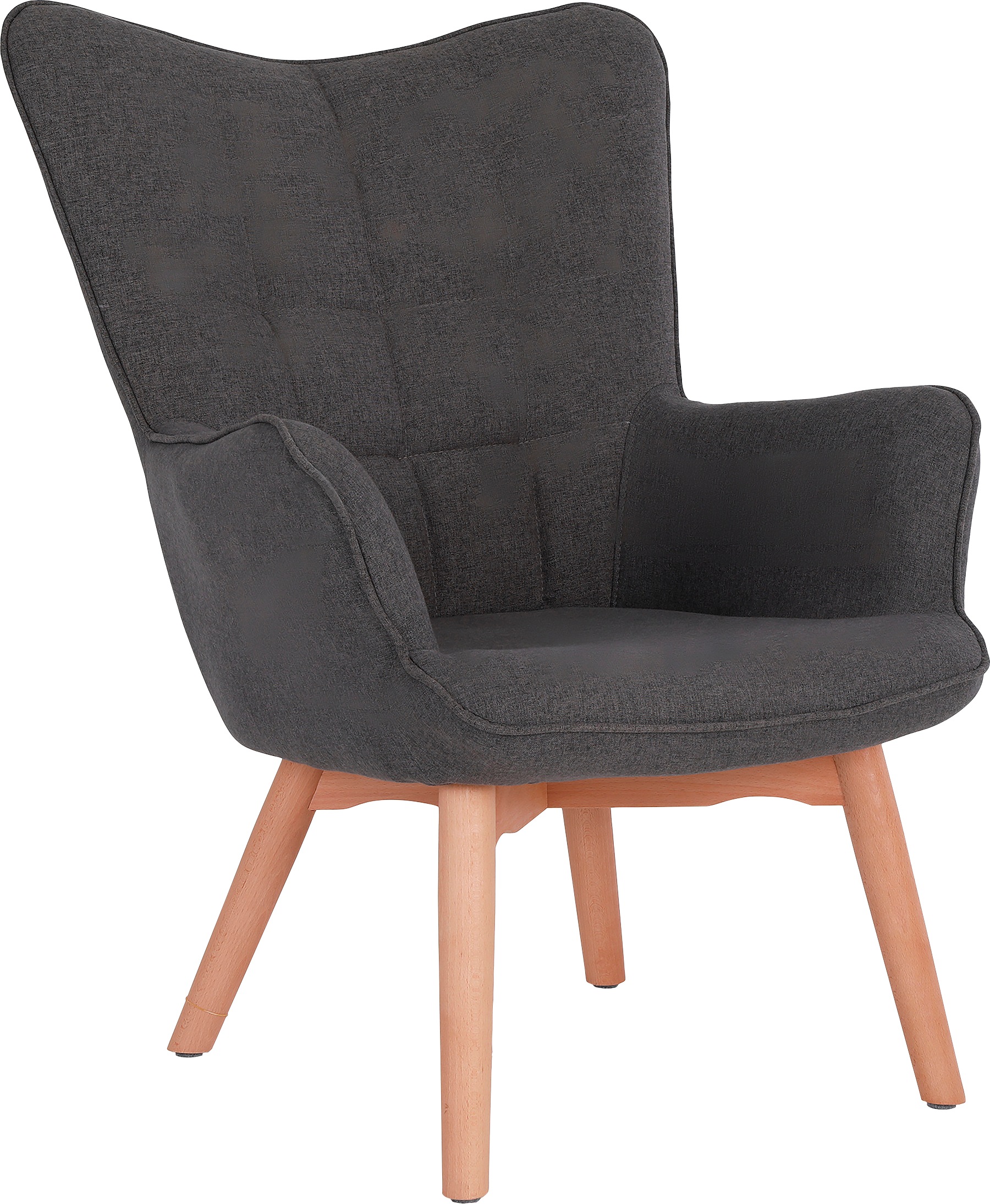 Image of byLIVING Sitzgruppe »Adam«, (Set, 2 tlg., Sessel mit Hocker), mit Knopfsteppung, wahlweise mit Hocker bei Ackermann Versand Schweiz