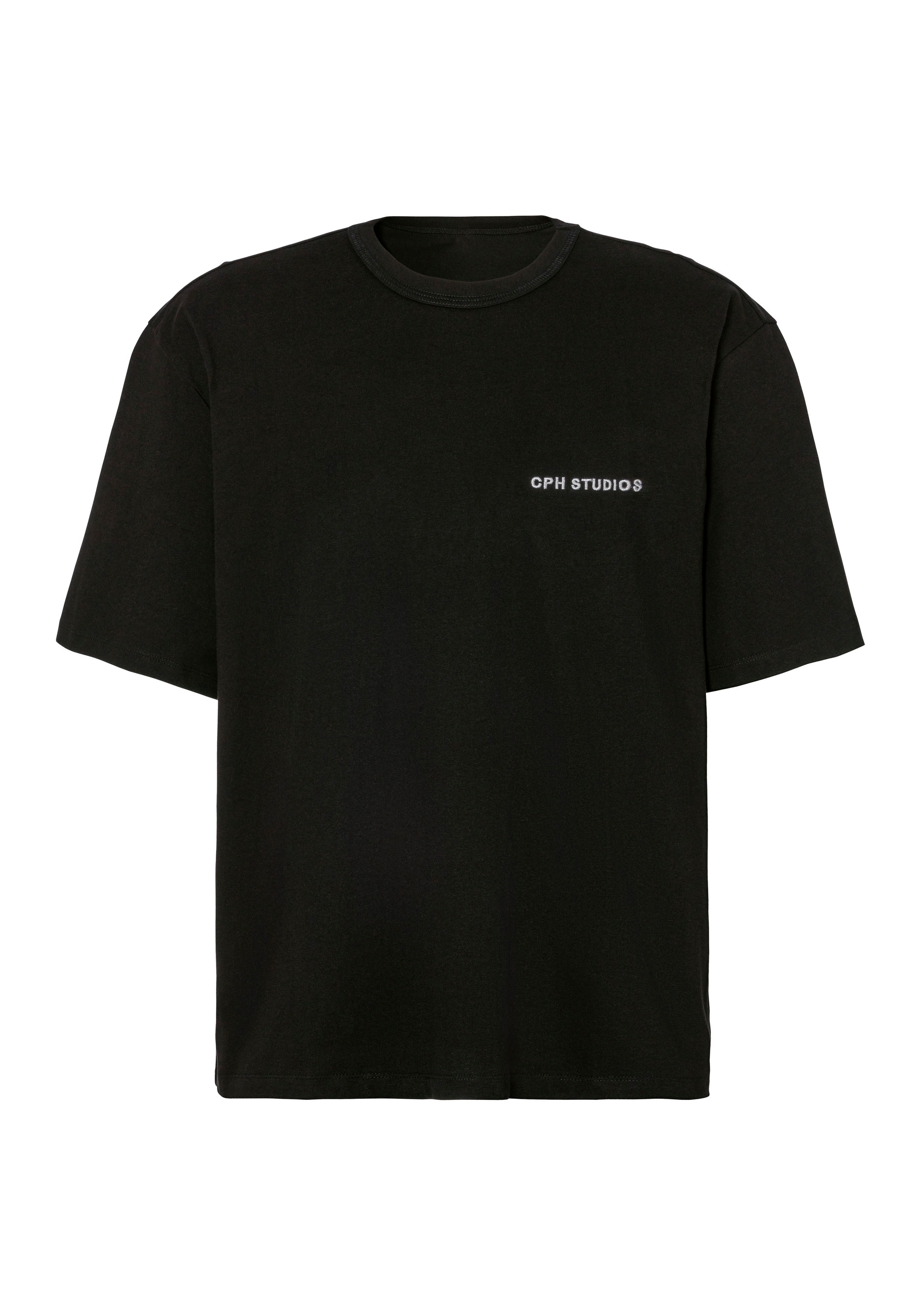 Copenhagen Studios T-Shirt »mit hochwertiger Logostickerei«, Loose-fit, Oversize-Shirt aus heavy Bio-Baumwoll-Qualität