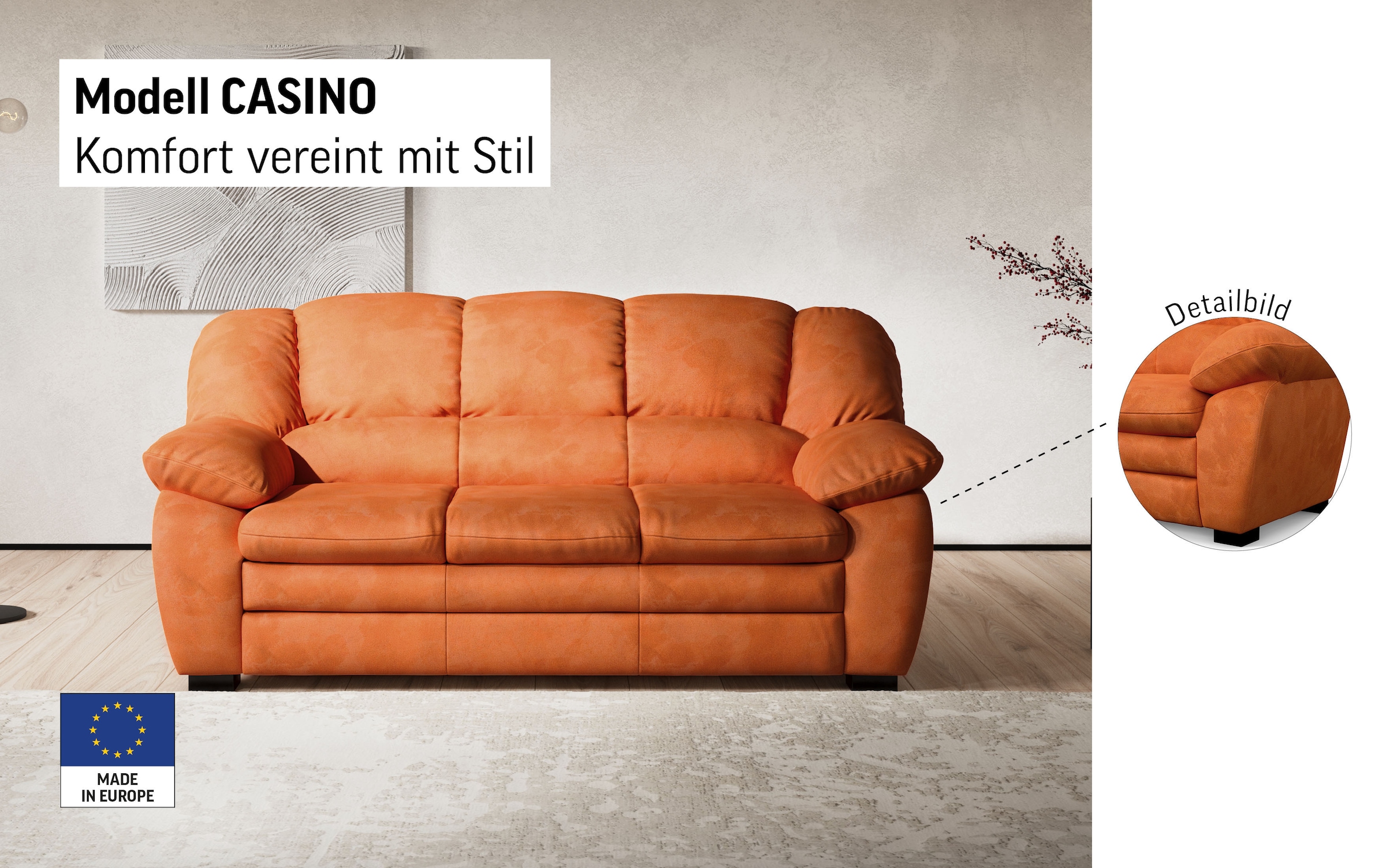 COTTA 2,5-places »Casino« Polstergarnitur, auch als Set erhältlich