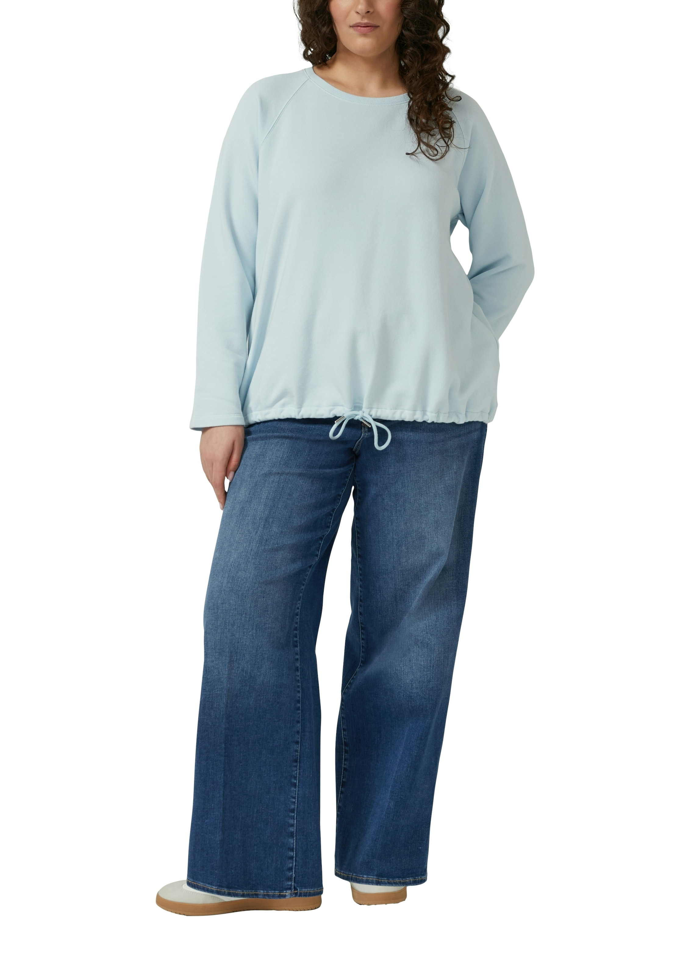 s.Oliver CURVE Sweater , mit Bindeband am Rumpf/Grosse Grössen
