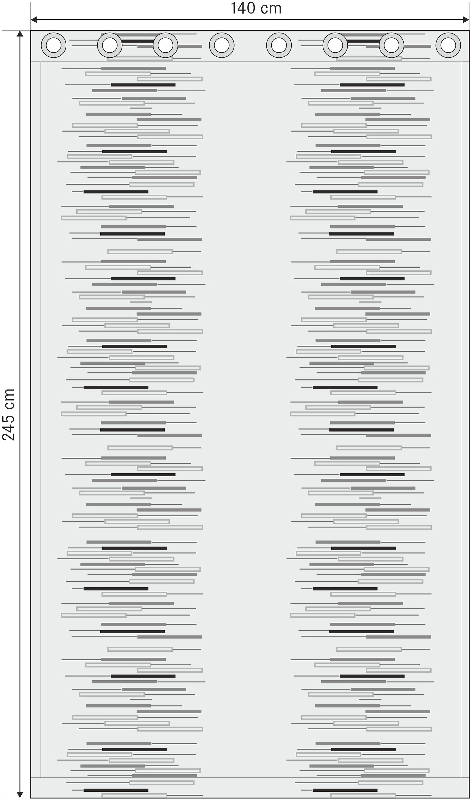 Happy Home Gardine »LORNA« Ösen 1 Stk. tlg. HxB: 245x140