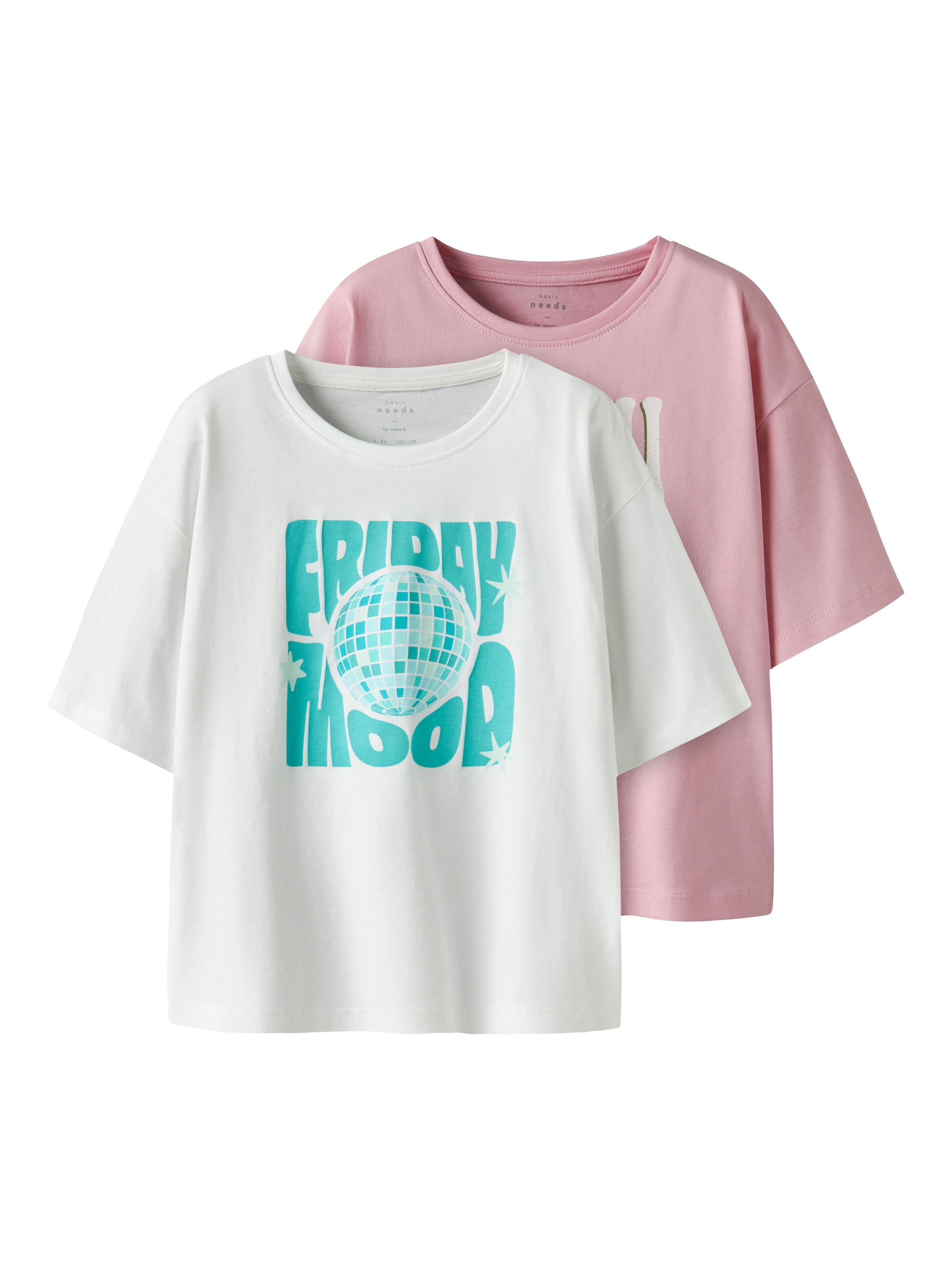 Name It Kurzarmshirt »NKFVEEN 2P SS RLX TOP«, (Packung, 2 tlg.)