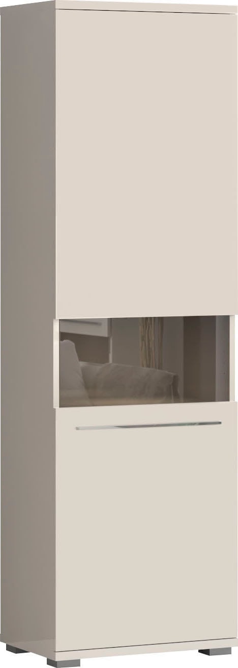 Places of Style Vitrine »Piano«, (H/B/T): 193/60/40,2cm), UV lackiert, Soft-Close Funktion