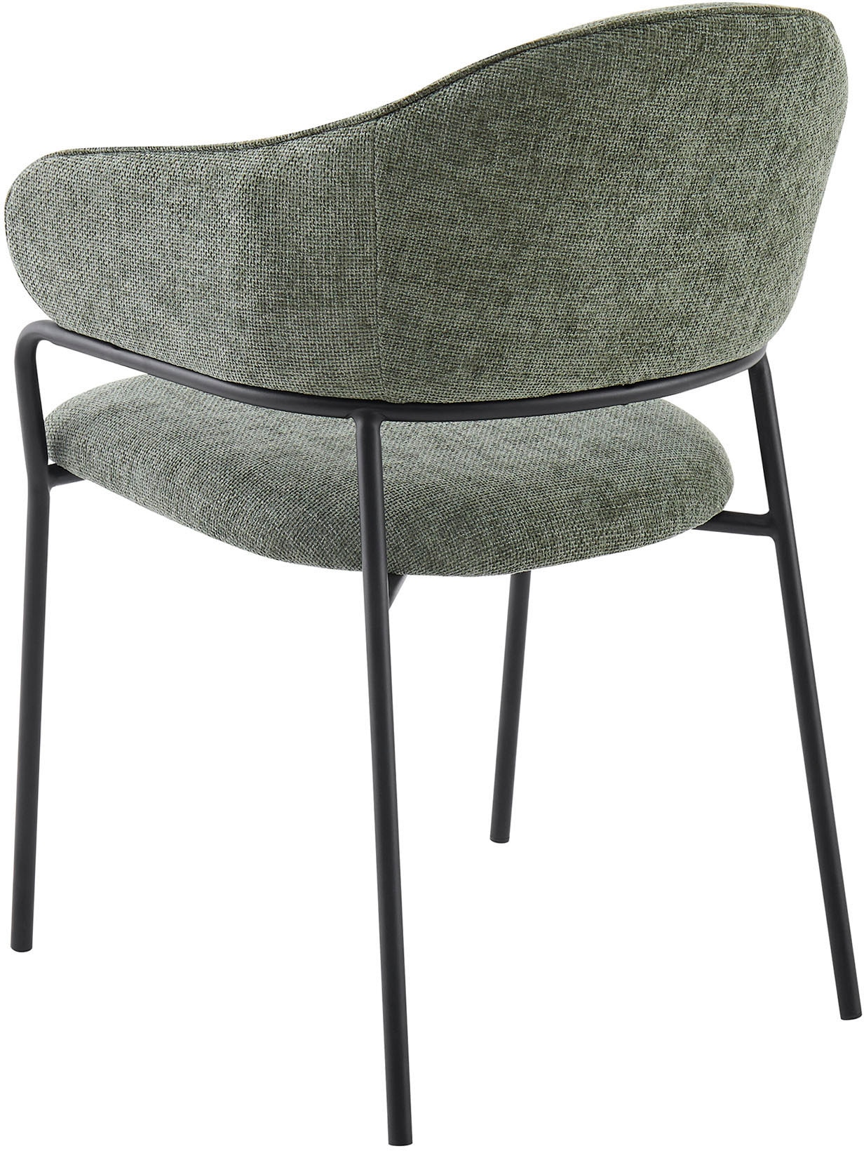 byLIVING Chaise de salle à manger »Curve« (Set) 2 cuismoderner Stoff Stuhl mit gemütlichem Sitzkomfort, verschiedene Farben.