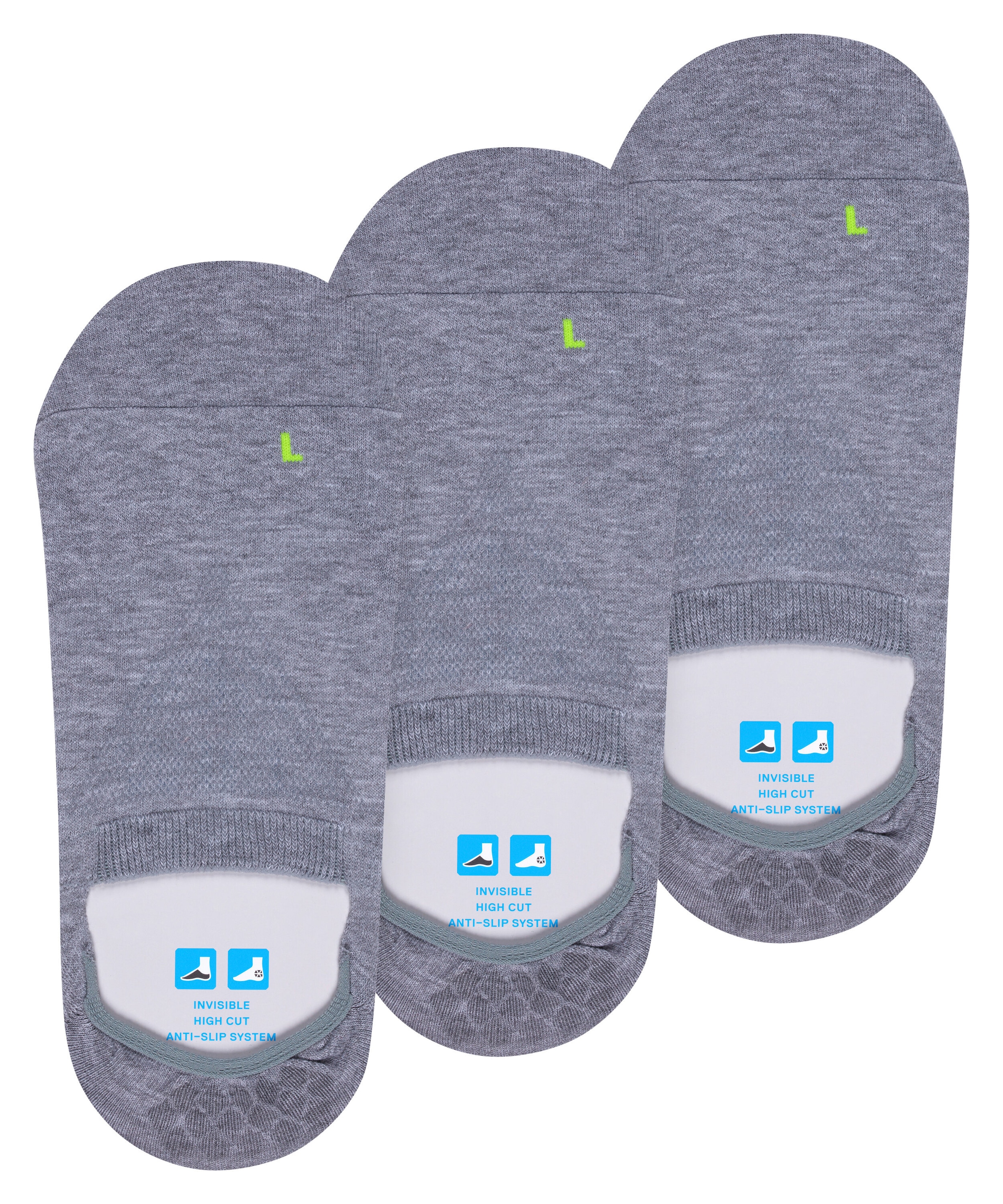 FALKE Füsslinge »Cool Kick« 3 Paar,  für Kinder, mit High-Cut-Ausschnitt, aus Funktionsmaterial, 3er-Pack