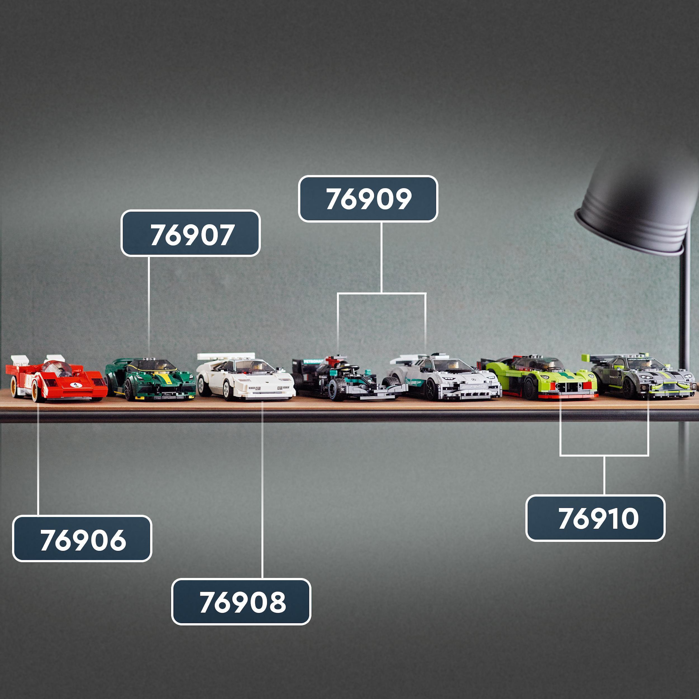 LEGO® Konstruktionsspielsteine »Aston Martin Valkyrie AMR Pro & Aston Martin Vantage GT3 (76910)«, (592 St.), LEGO® Speed Champions