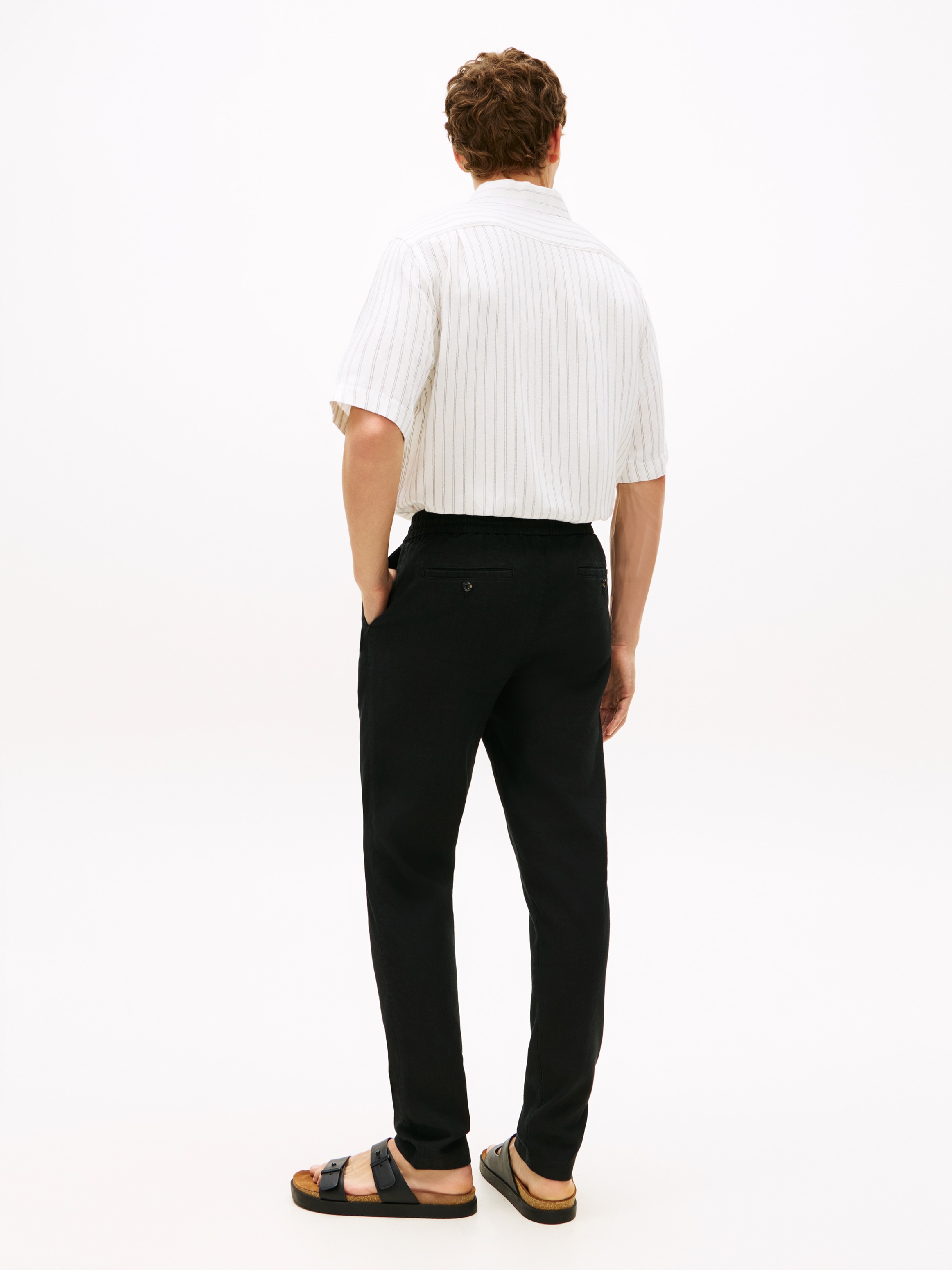 Tommy Hilfiger Chinohose »HARLEM PO SORONA LINEN«  Tapered Leg Fit, aus Leinenmix, teilelastischer Bund