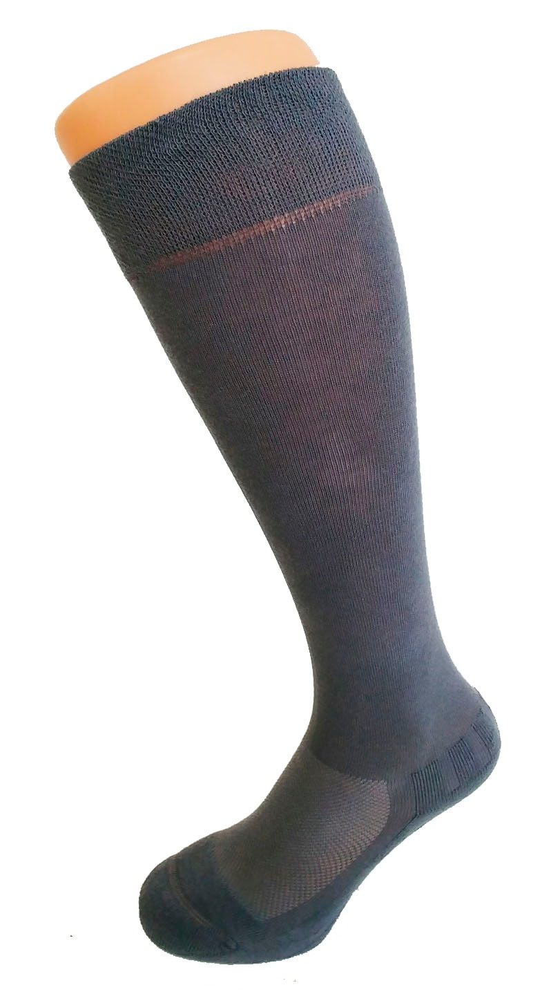 Fussgut Diabetikersocken »Venenfreund Kniestrümpfe mit Airchannel Fussbelüftung«, (2 Paar), verstärkte Fusspolsterung, weiter Bund, Druckentlastung, bequemer Bund