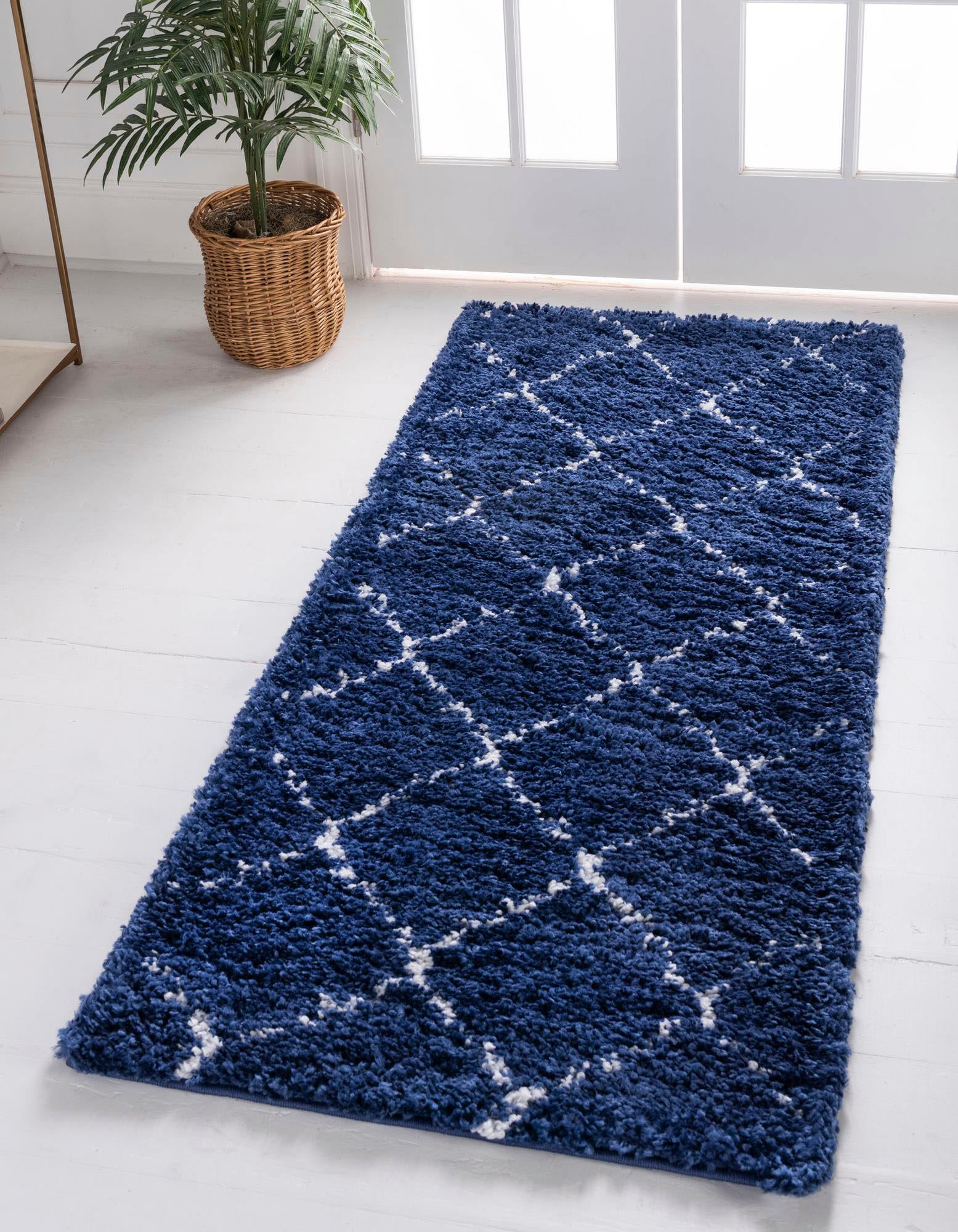 Image of Myflair Möbel & Accessoires Hochflor-Läufer "Temara Shag, LAGERRÄUMUNG" rechteckig 51 mm Höhe Teppich-Läufer, gewebt, Rauten Design, weich & kuschelig