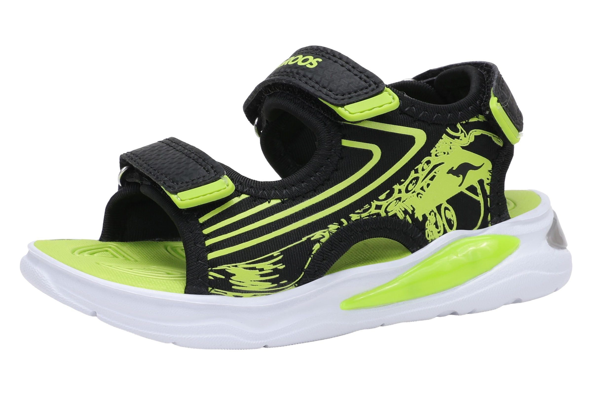 Image of KangaROOS Sandale "K-SLS GOBLIN" für Alltag, mit Blinkfunktion, mit Klettverschluss