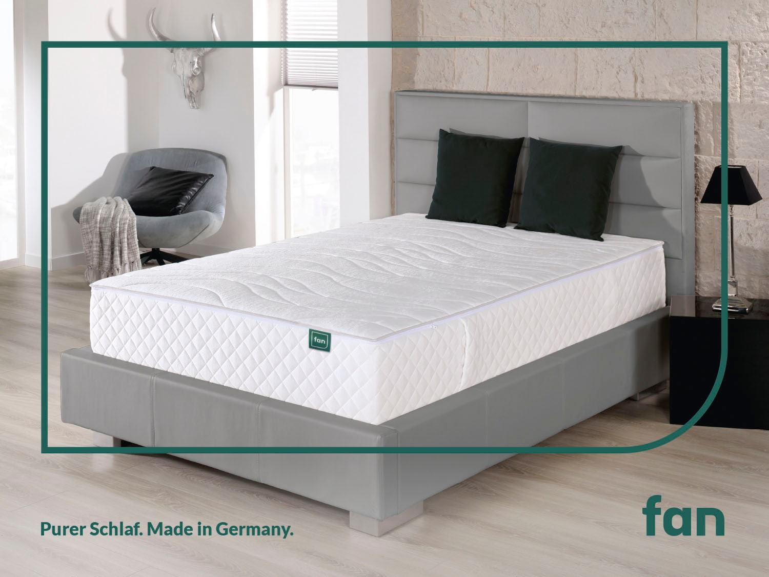 fan Taschenfederkernmatratze »fan Boxspringmatratze m. Thermogelauflage« 33 cm hoch 1-tlg., 1 Stk. tlg. mit integriertem Gel-Topper