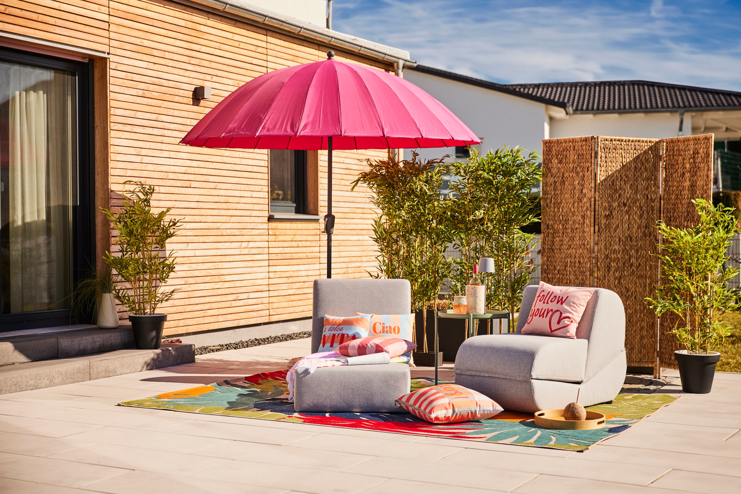 DOMO collection Loungesessel »VENDY Outdoor«, (1 St.), Zum Schlaf-und Relaxsessel wandelbar