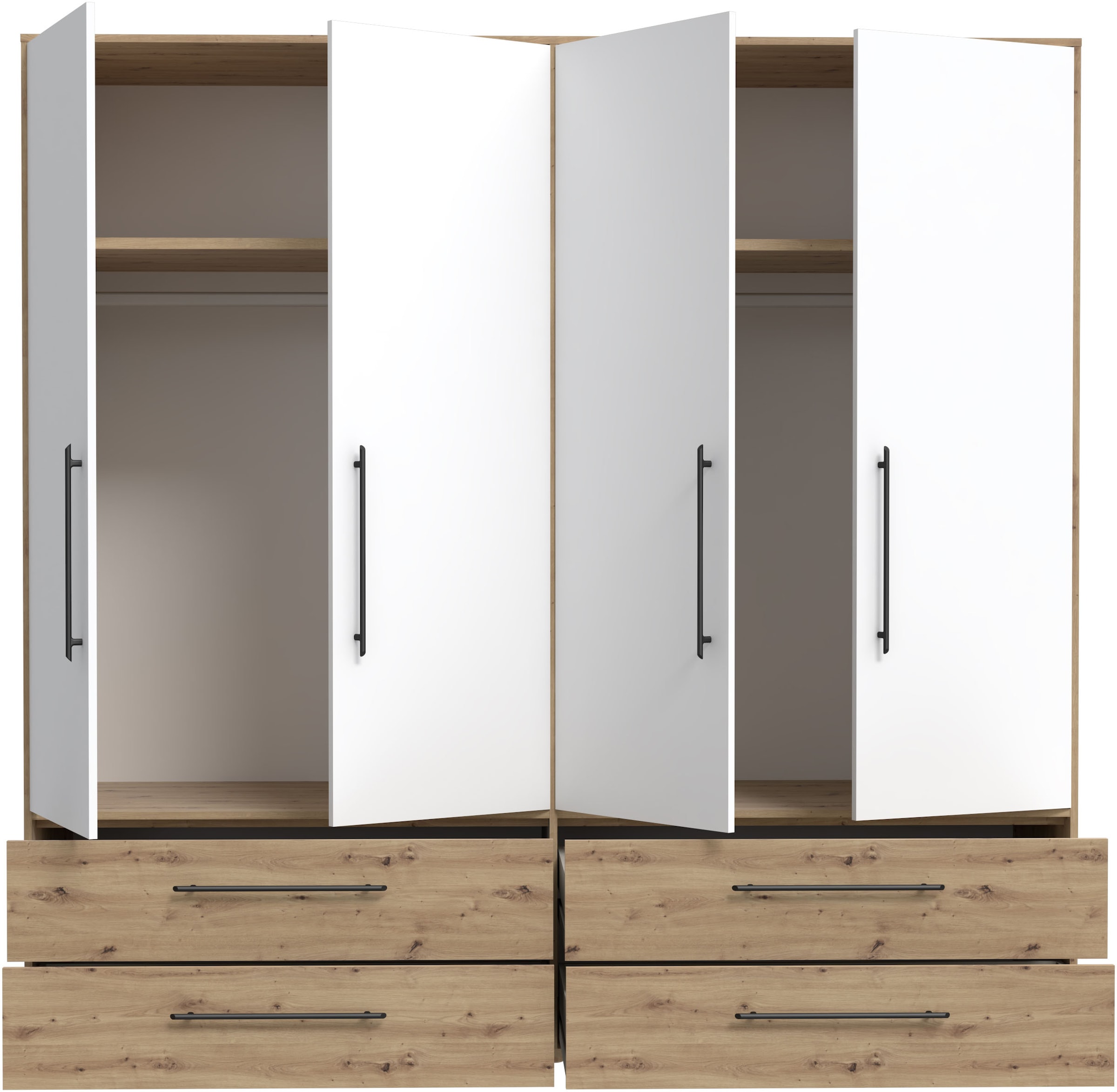 FORTE Kleiderschrank B/H/T ca. 205,9x200,1x58,8cm, 